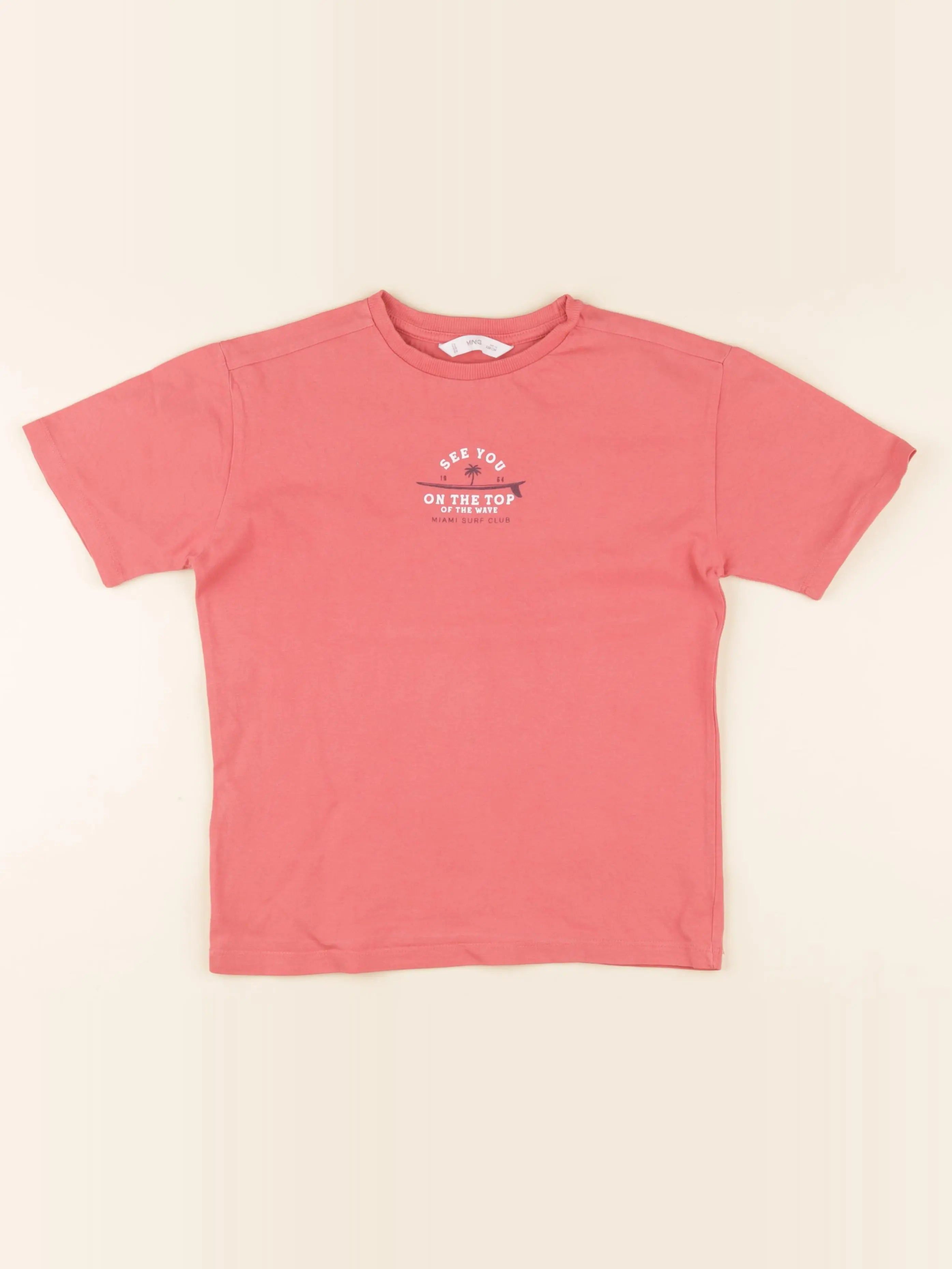 Mango - tee-shirt imprimé au dos rouge - 7/8 ans