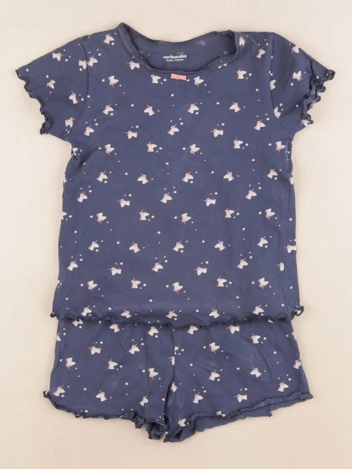 Vertbaudet - pyjama coton bleu - 5 ans