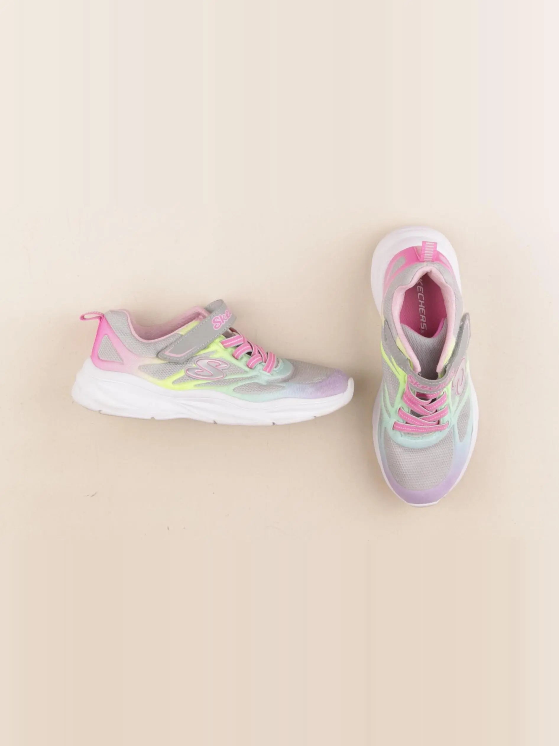 Skechers - tennis élastiqué multicolore - pointure 33