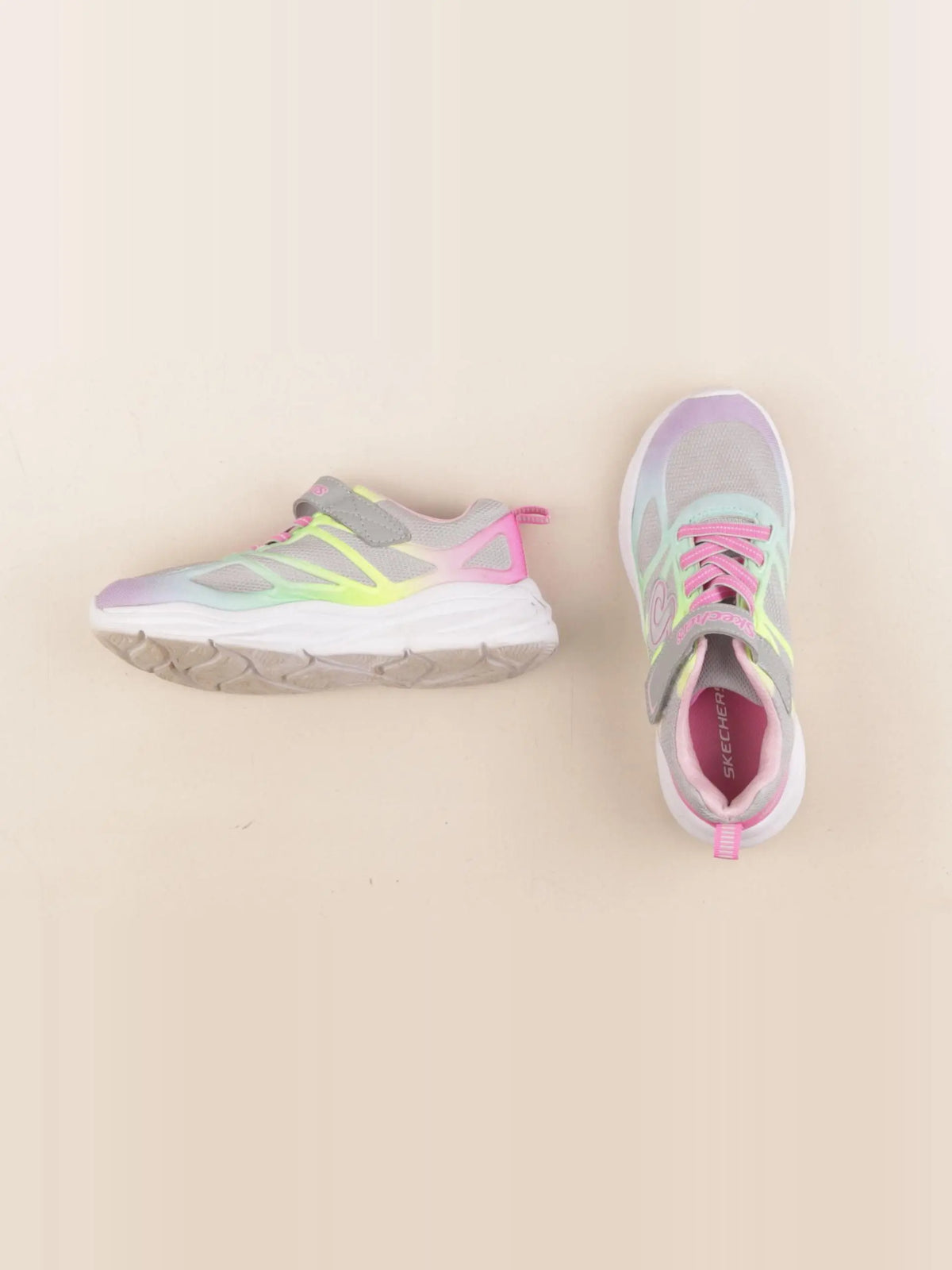 Skechers - tennis élastiqué multicolore - pointure 33