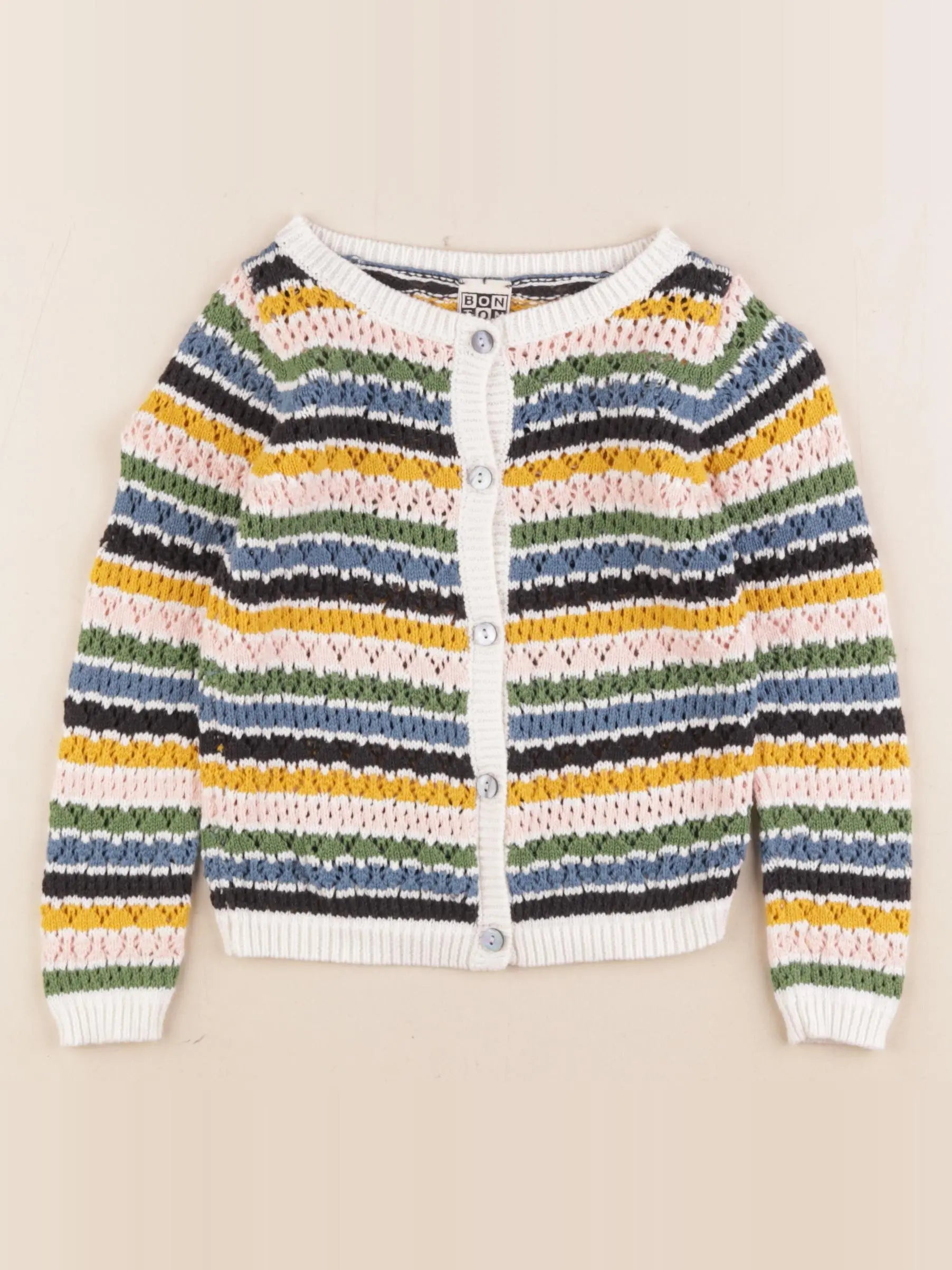 Bonton - gilet multicolore - 6 ans