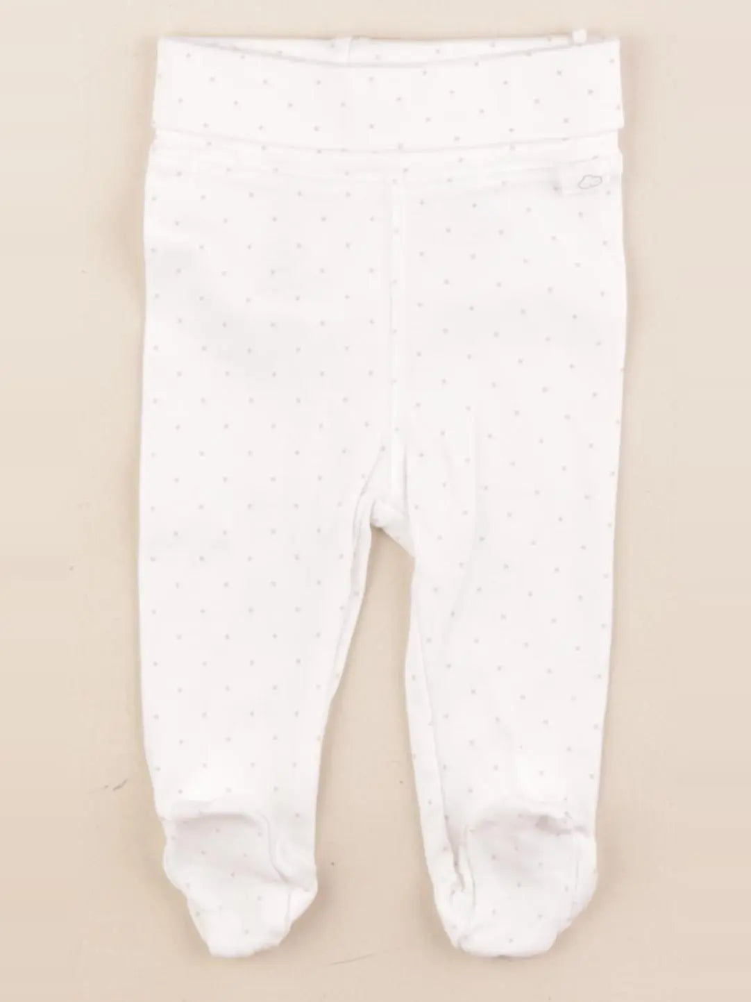 H&M - legging blanc - 1/2 mois