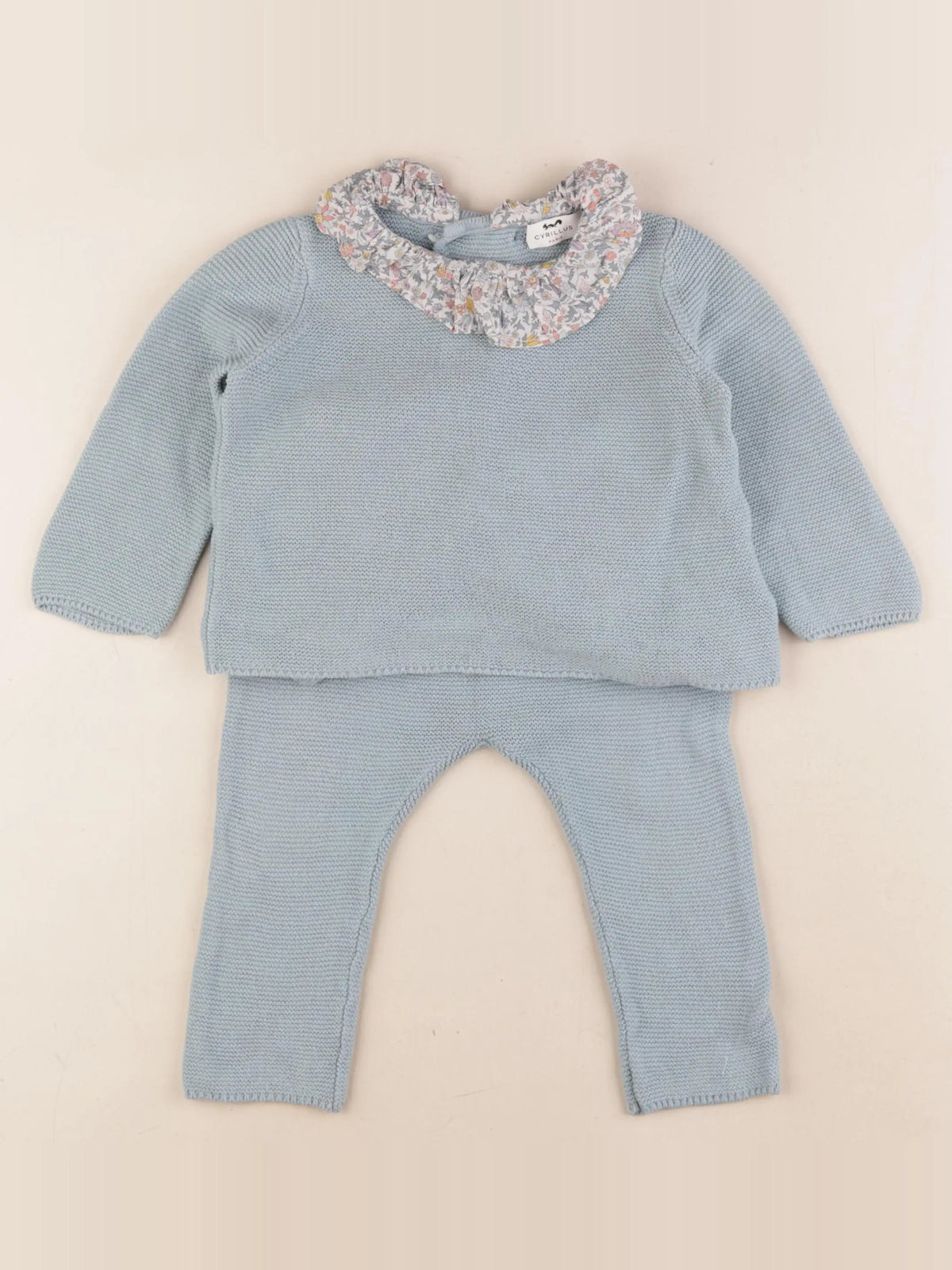 Cyrillus - ensemble bleu - 12 mois