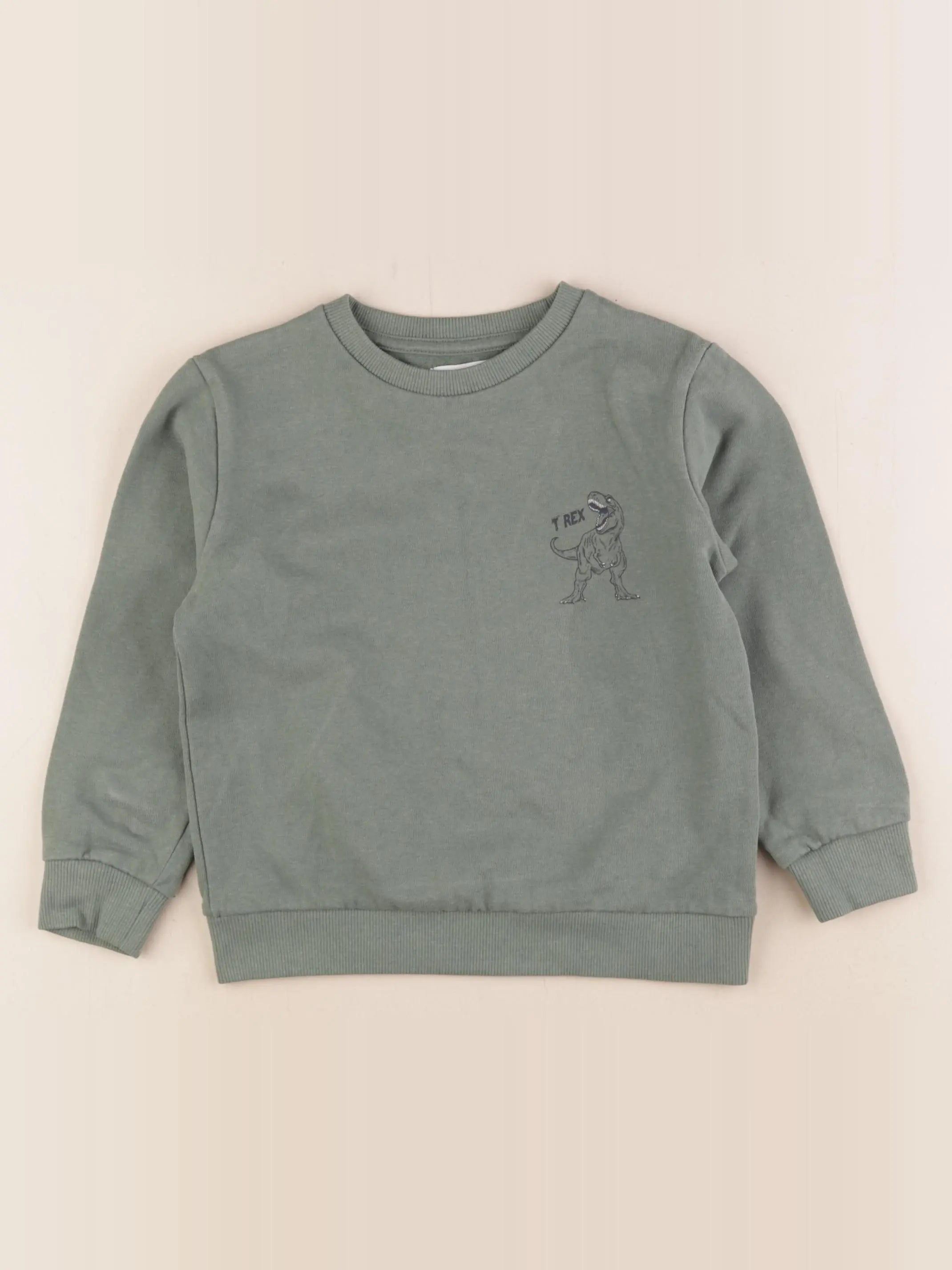 Vertbaudet - sweat vert - 5 ans