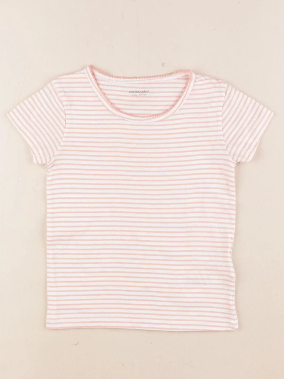 Vertbaudet - maillot de corps rose - 4 ans