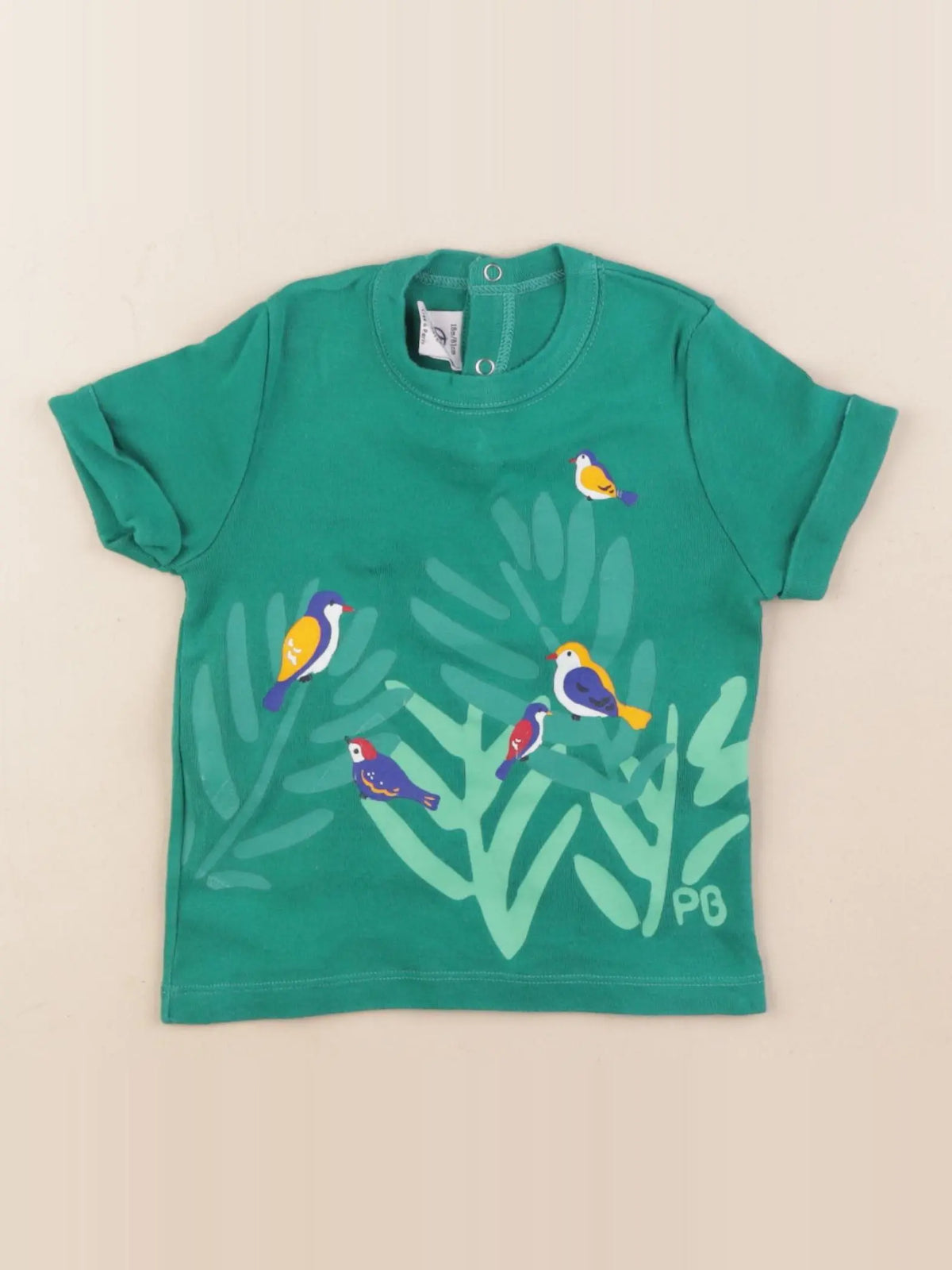 Petit Bateau - tee-shirt vert - 18 mois