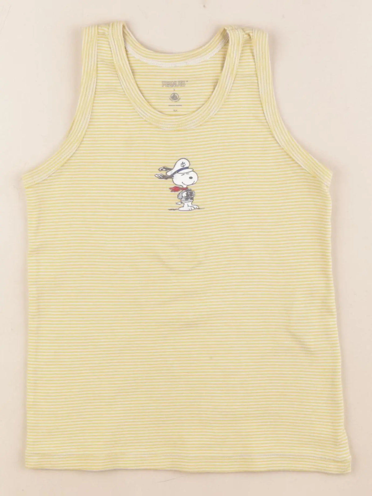Petit Bateau - maillot de corps jaune - 8 ans