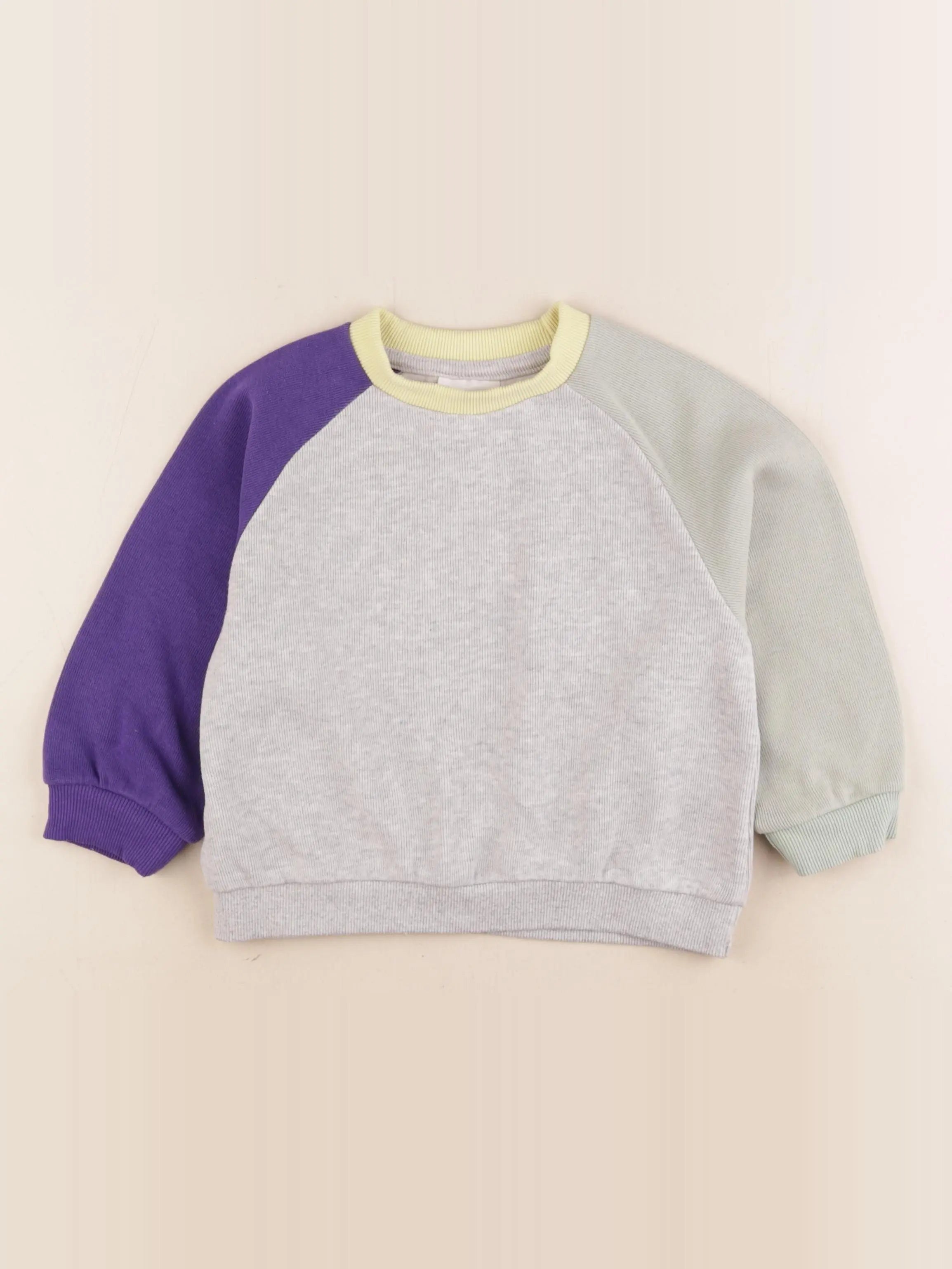 Gamin gamine - sweat gris - 2 ans