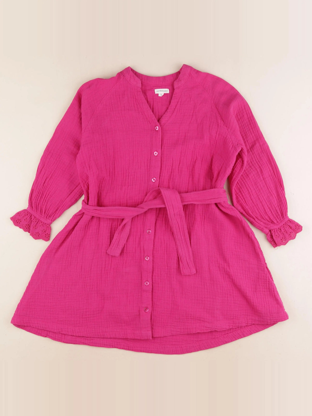 Vertbaudet - robe rose - 7 ans