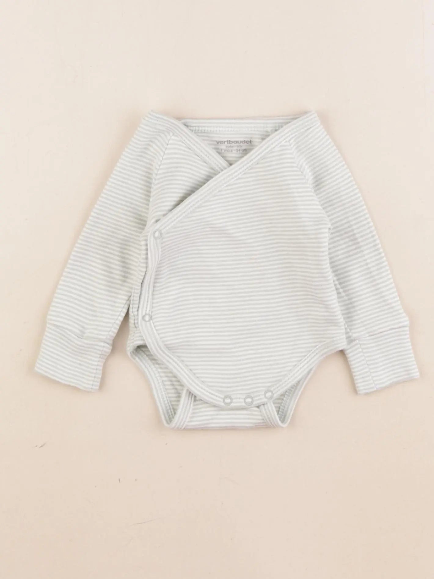Vertbaudet - body vert - 1 mois