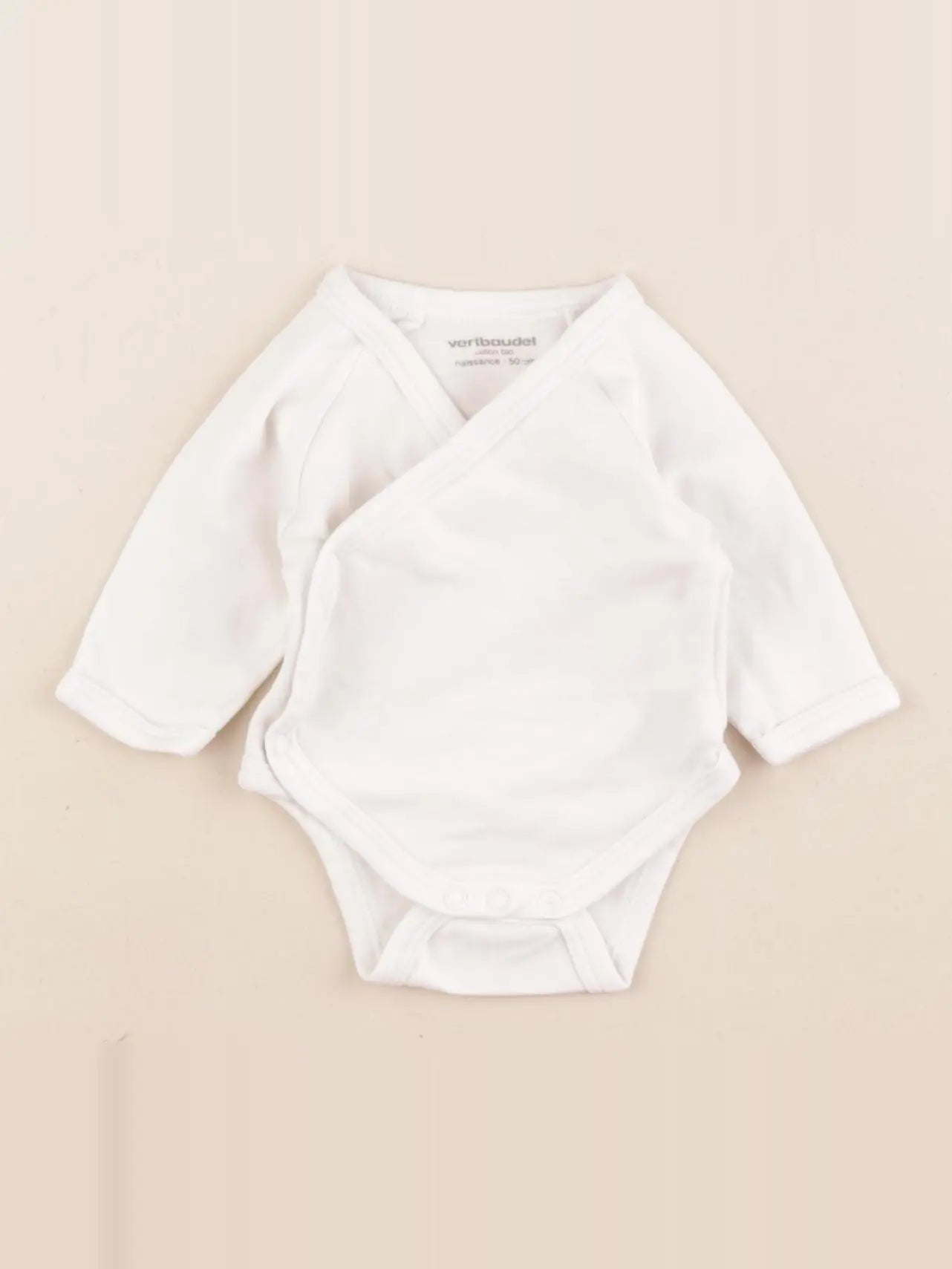 Vertbaudet - body blanc - 0 mois