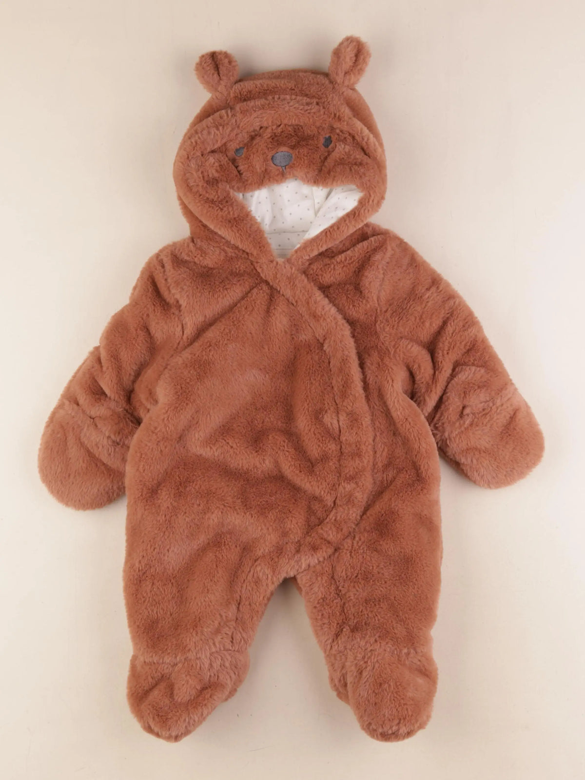 Vertbaudet - combi-pilote marron - 3 mois