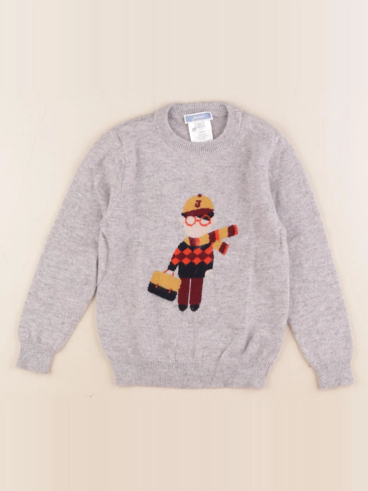 Jacadi - pull gris - 4 ans