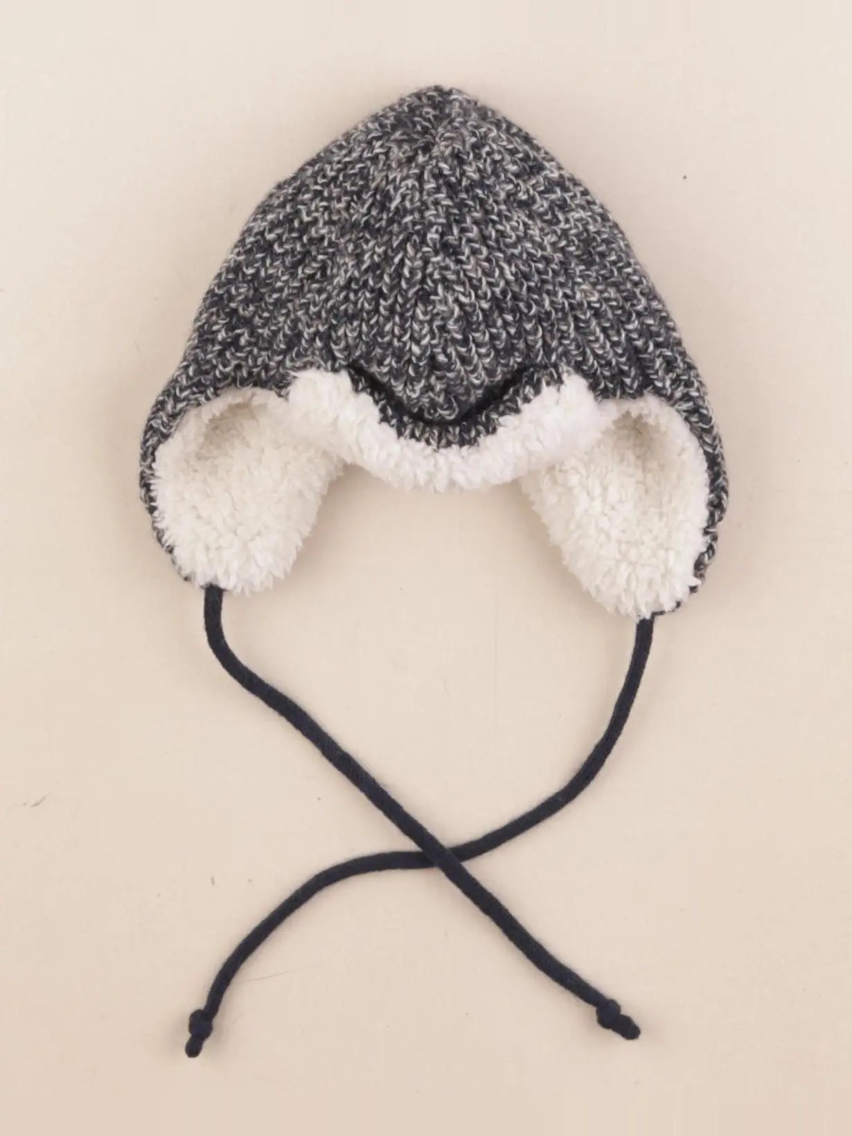 Natalys - bonnet blanc, bleu - 6/9 mois