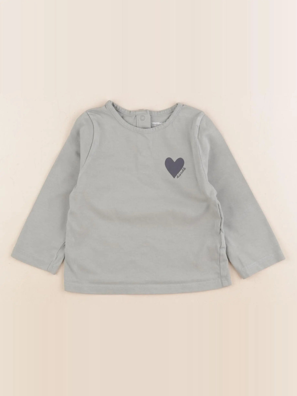 Vertbaudet - tee-shirt vert - 12 mois
