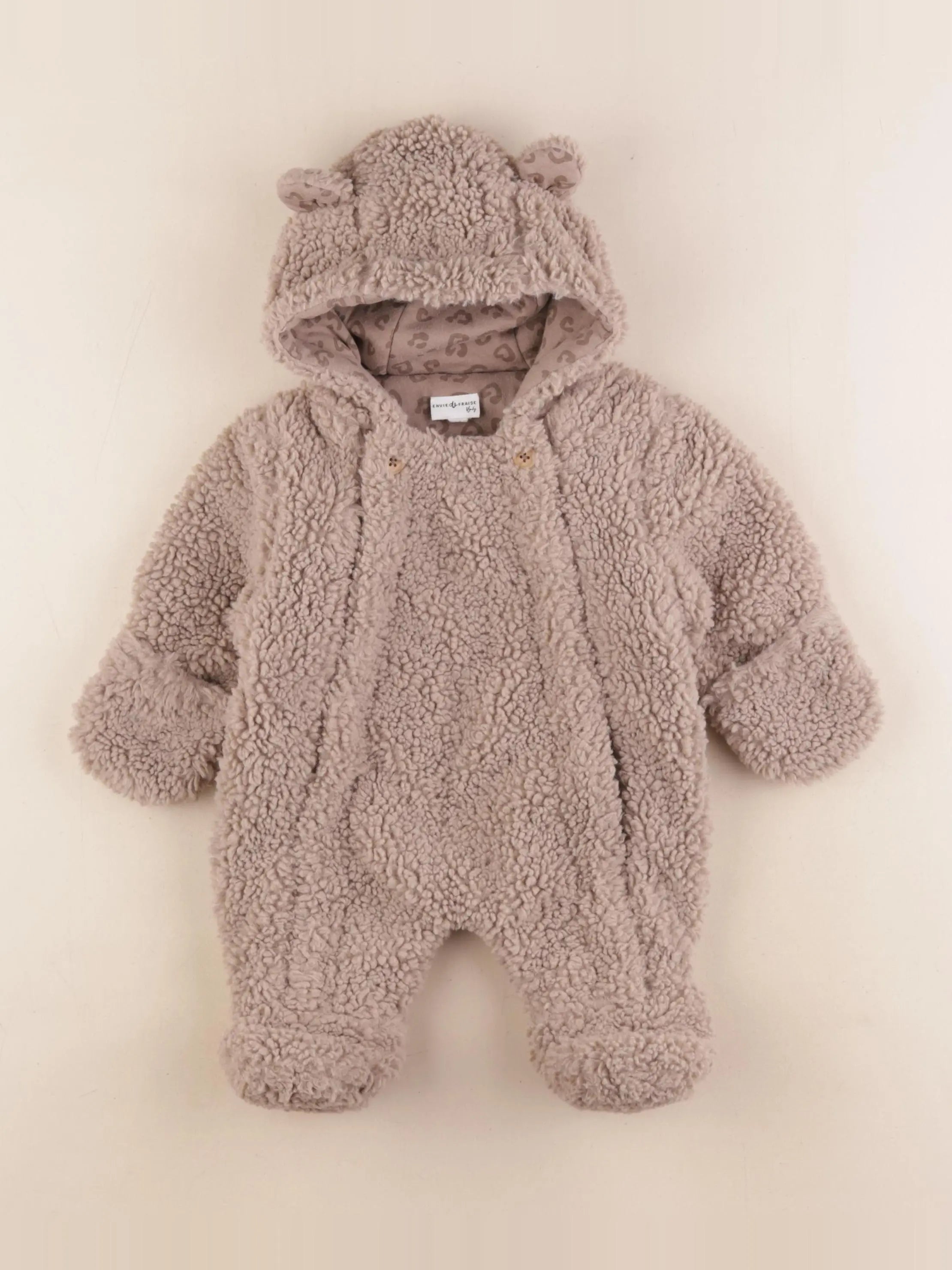 Vertbaudet - combi-pilote marron - 1 mois