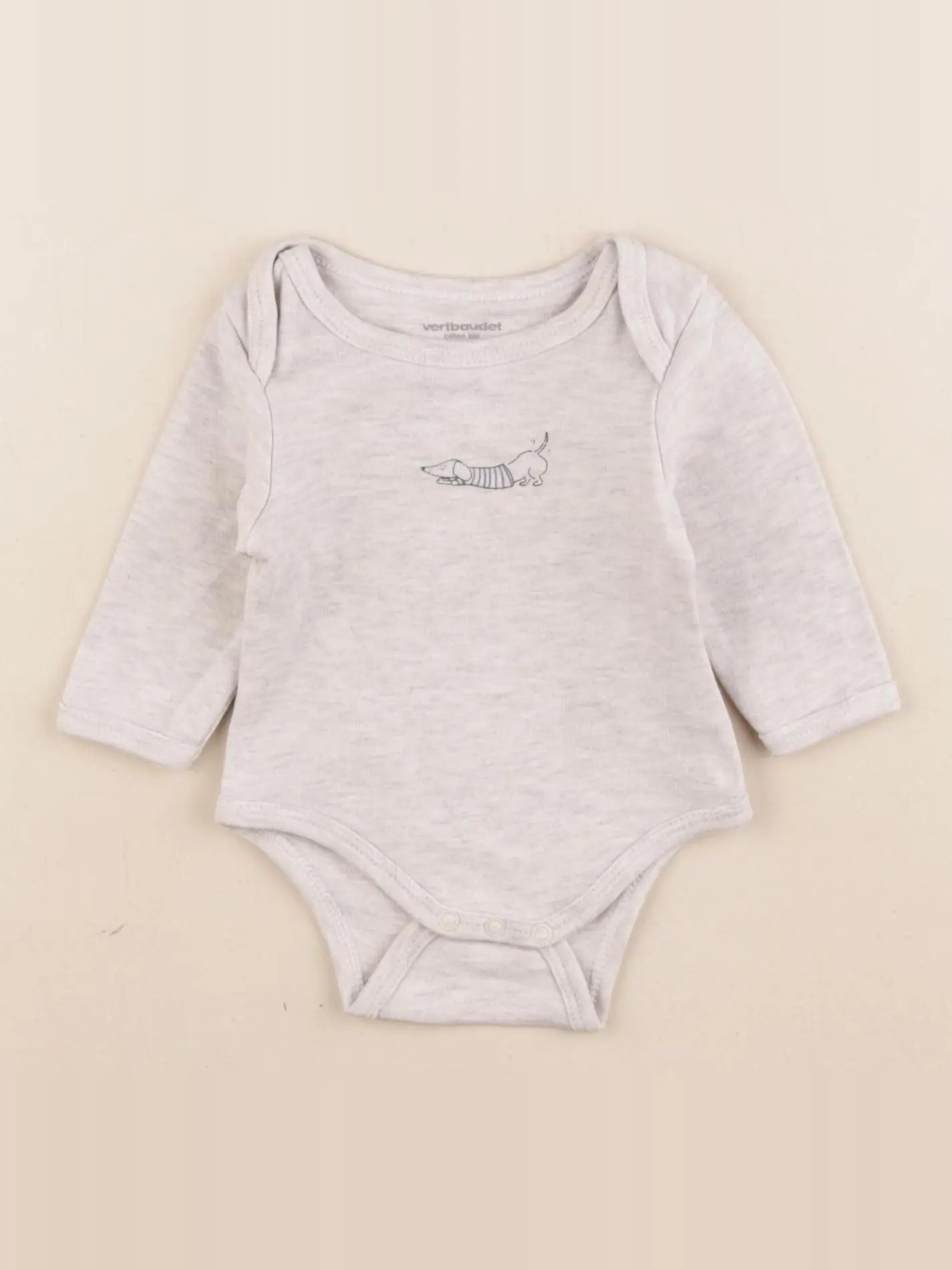 Vertbaudet - body marron - 3 mois