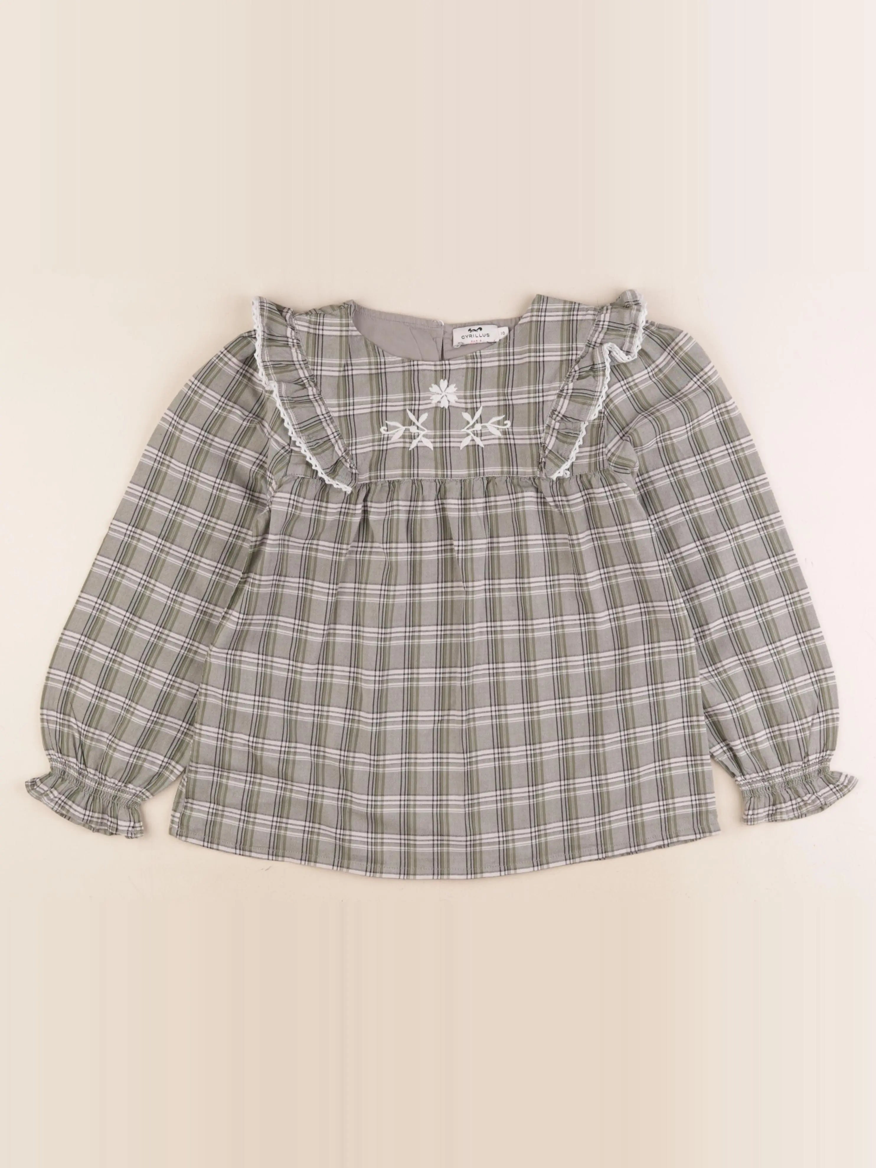 Cyrillus - blouse vert - 10 ans