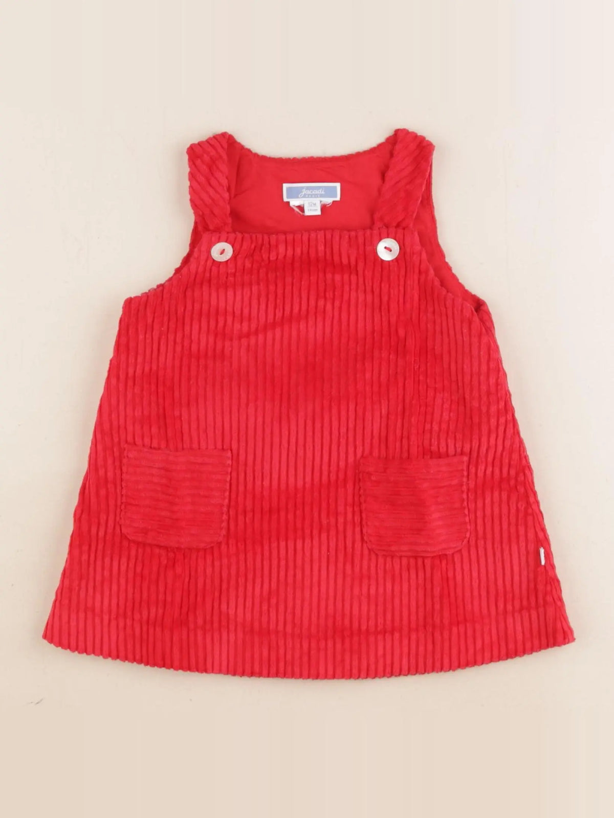 Jacadi - robe rouge - 12 mois