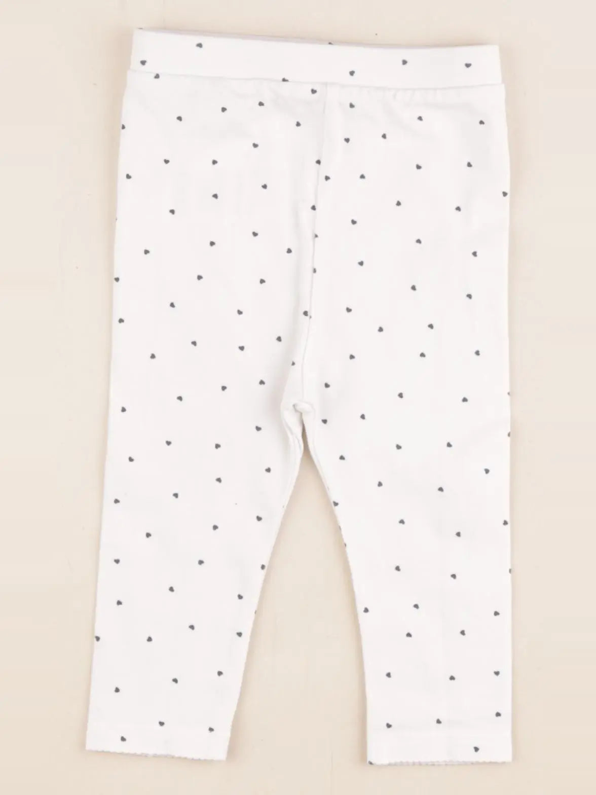 Vertbaudet - legging bleu, blanc - 9 mois