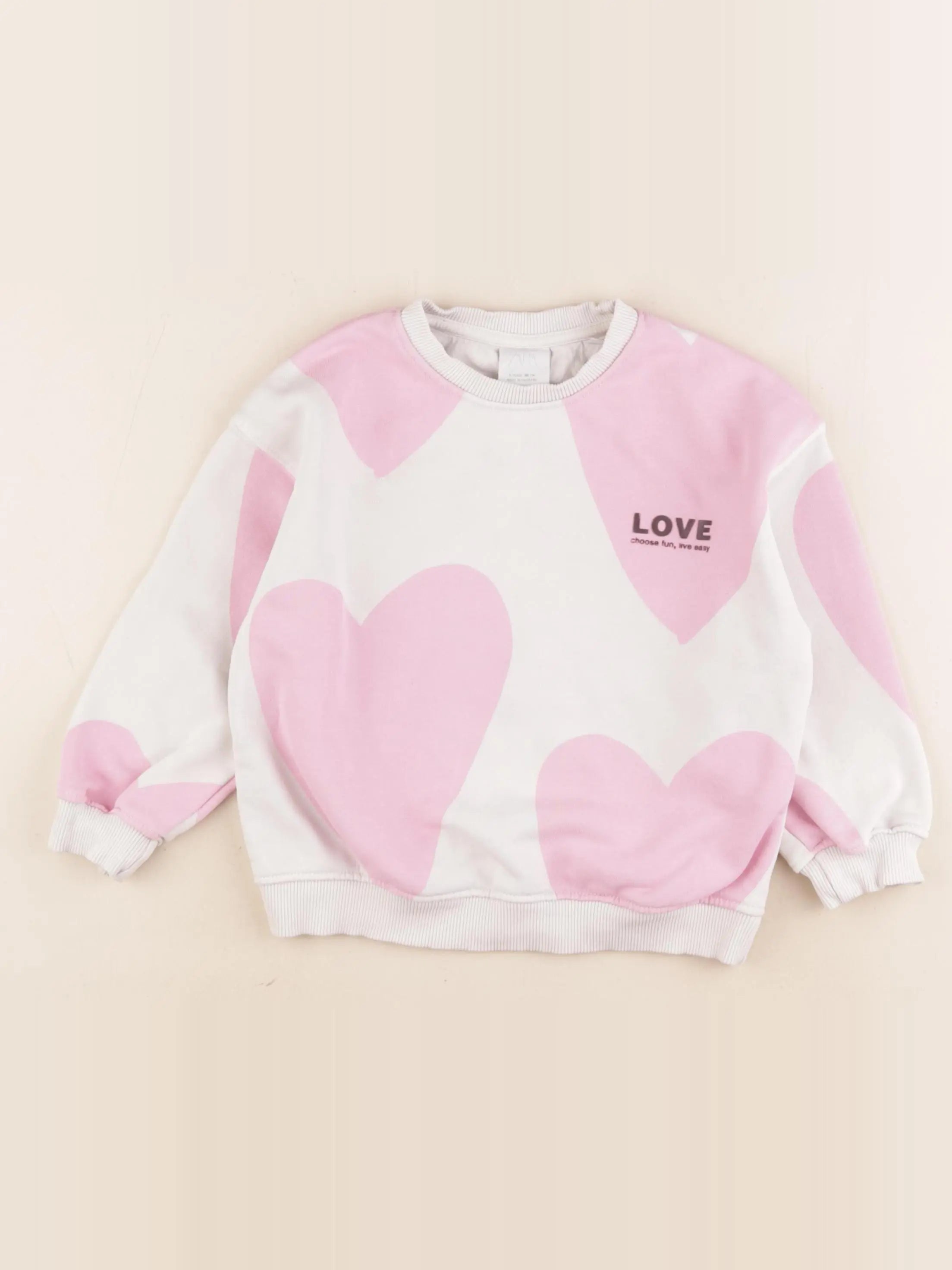 Zara - sweat rose - 3 ans