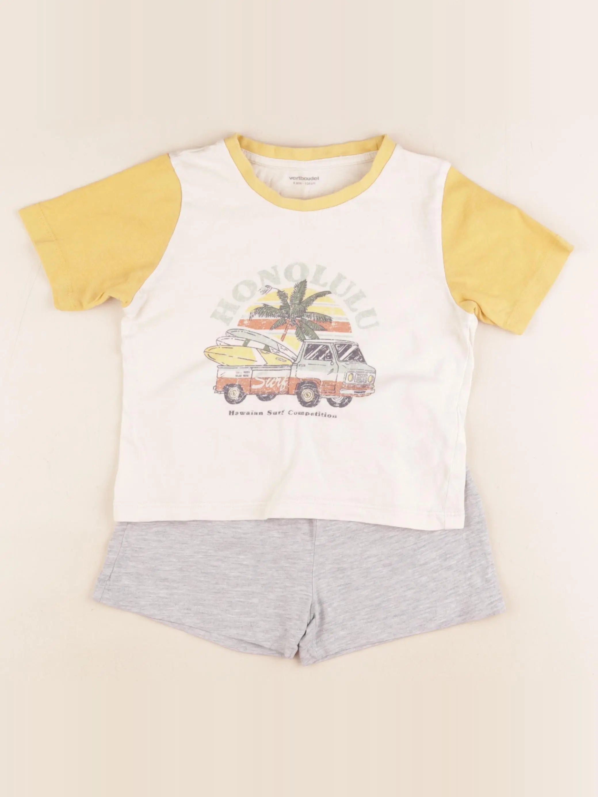 Vertbaudet - pyjama coton multicolore - 4 ans