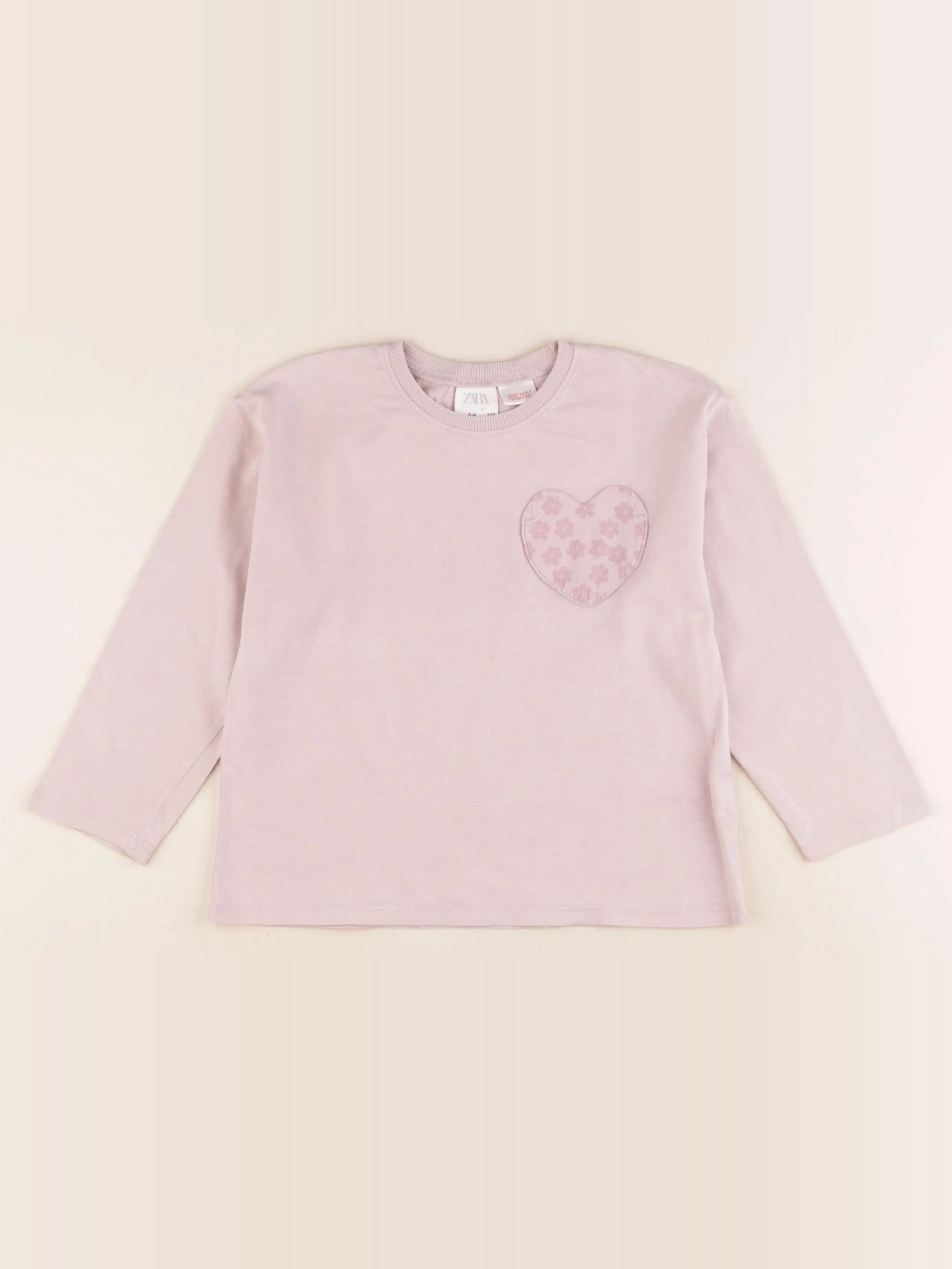 Zara - tee-shirt rose - 5/6 ans