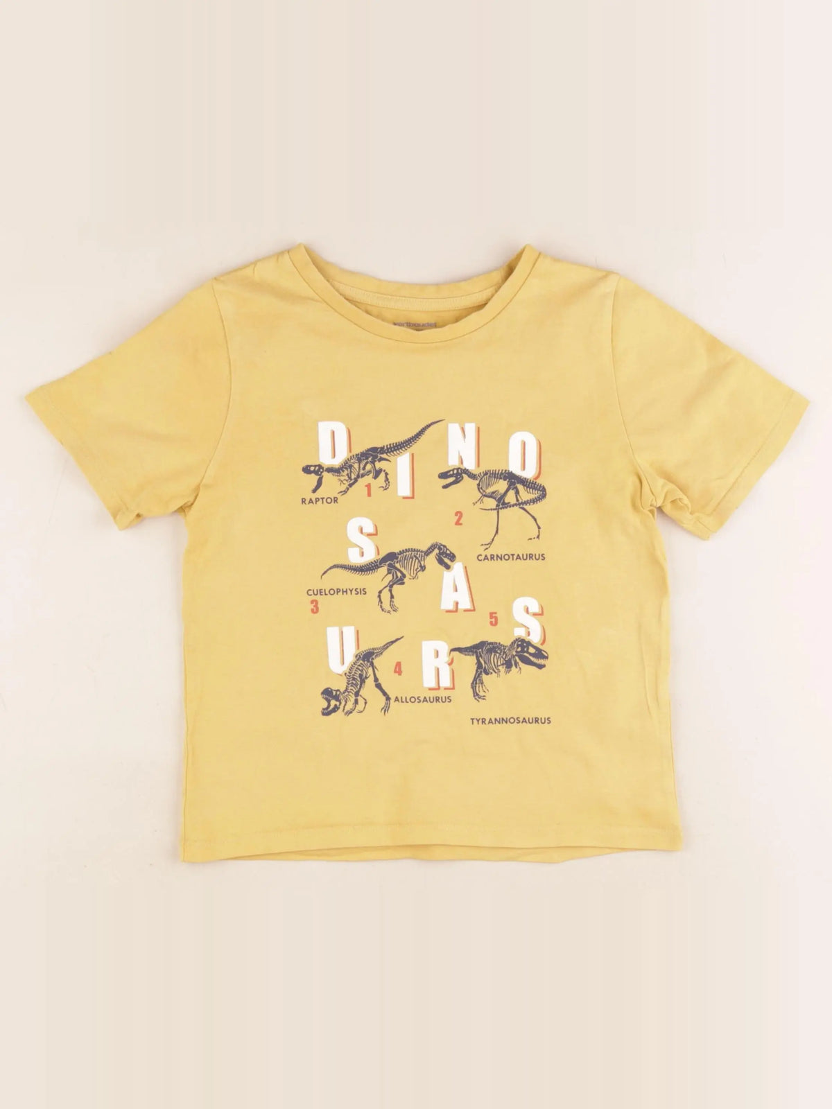 Vertbaudet - tee-shirt jaune - 6 ans