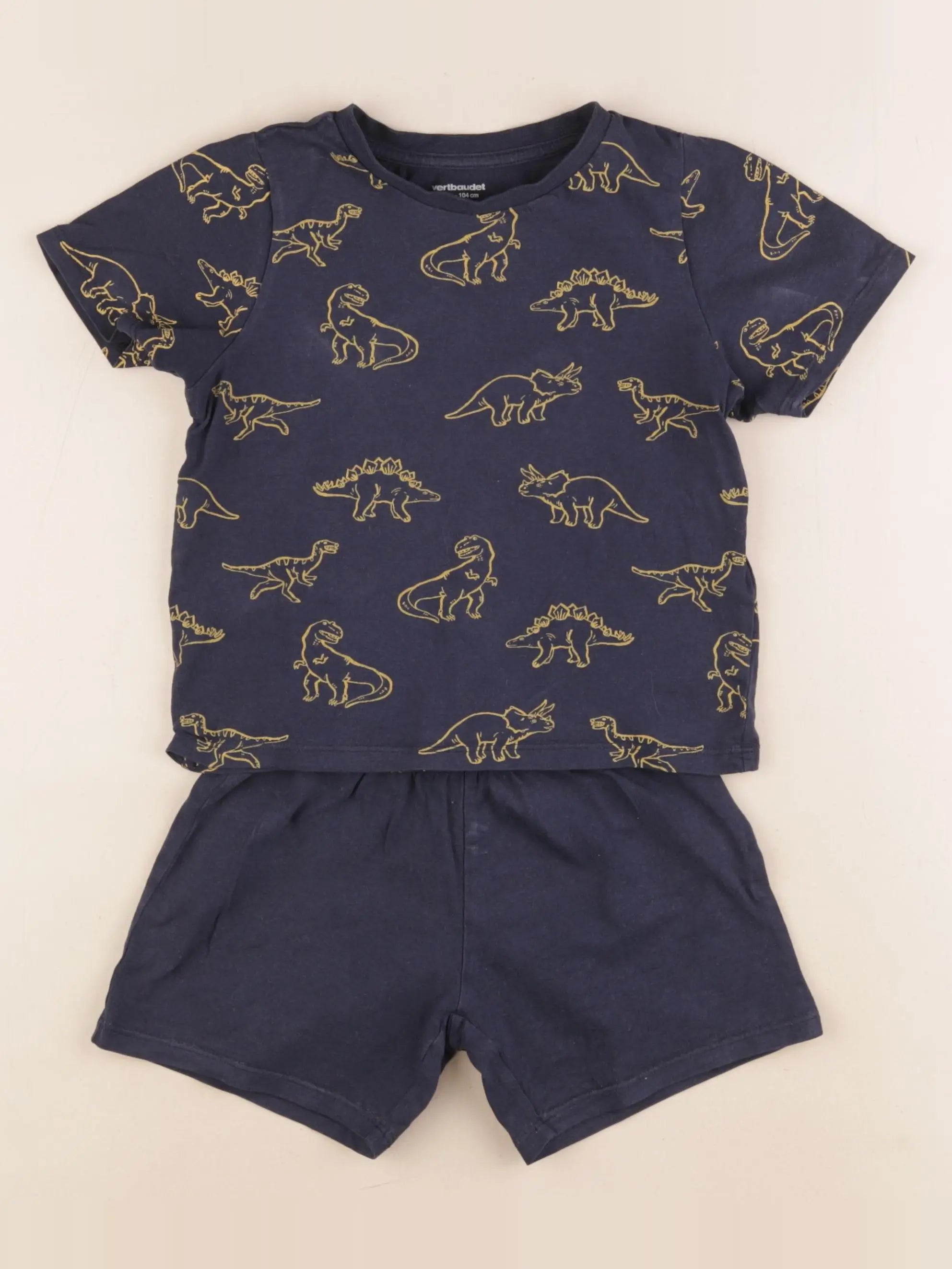 Vertbaudet - pyjama coton bleu - 4 ans