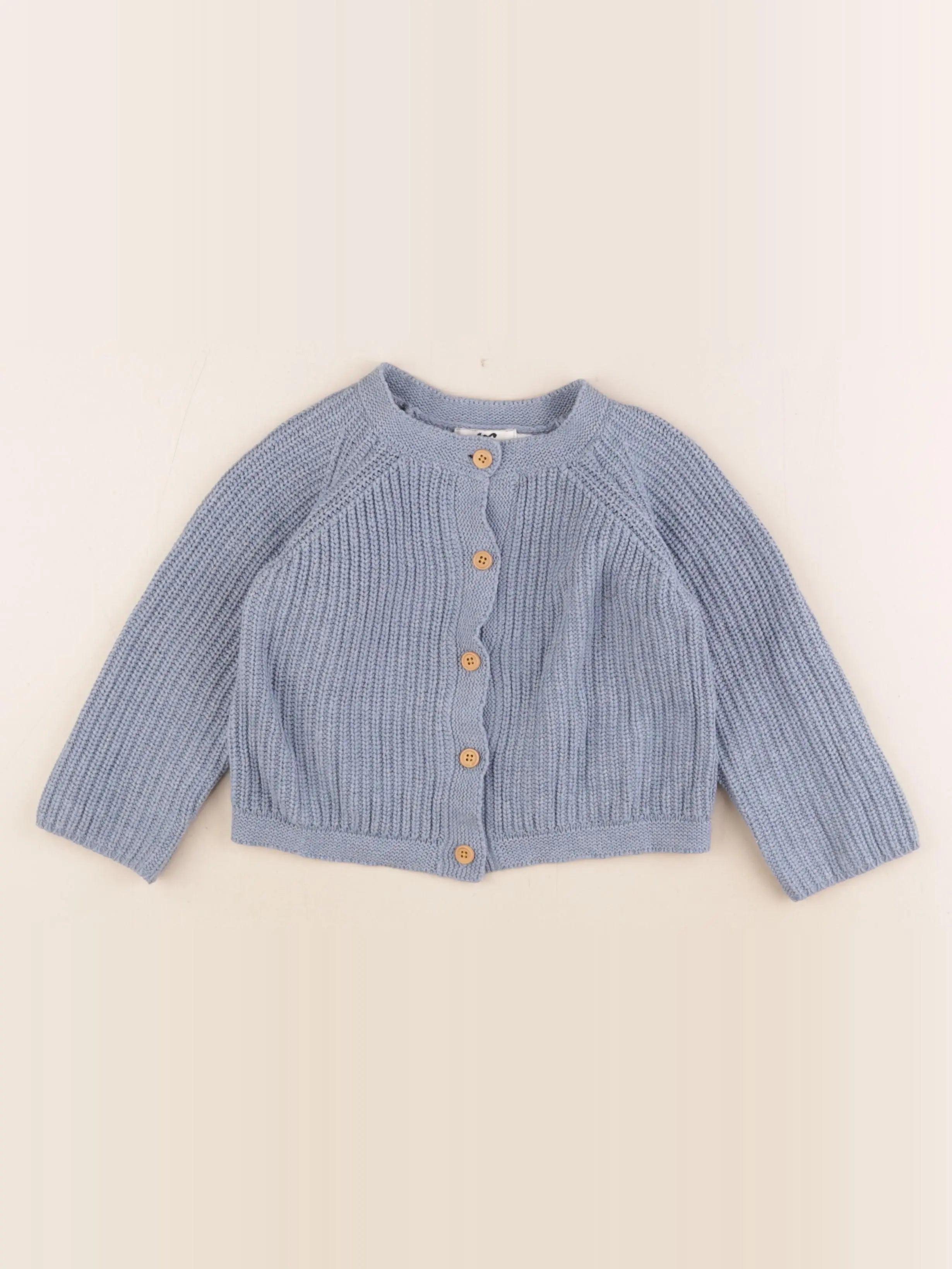 Cyrillus - gilet bleu - 24 mois