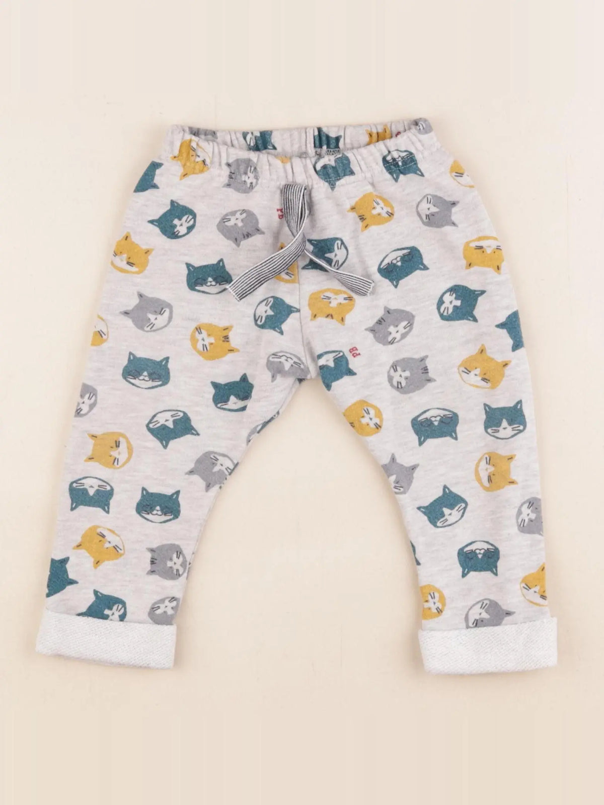 Petit Bateau - pantalon gris - 12 mois