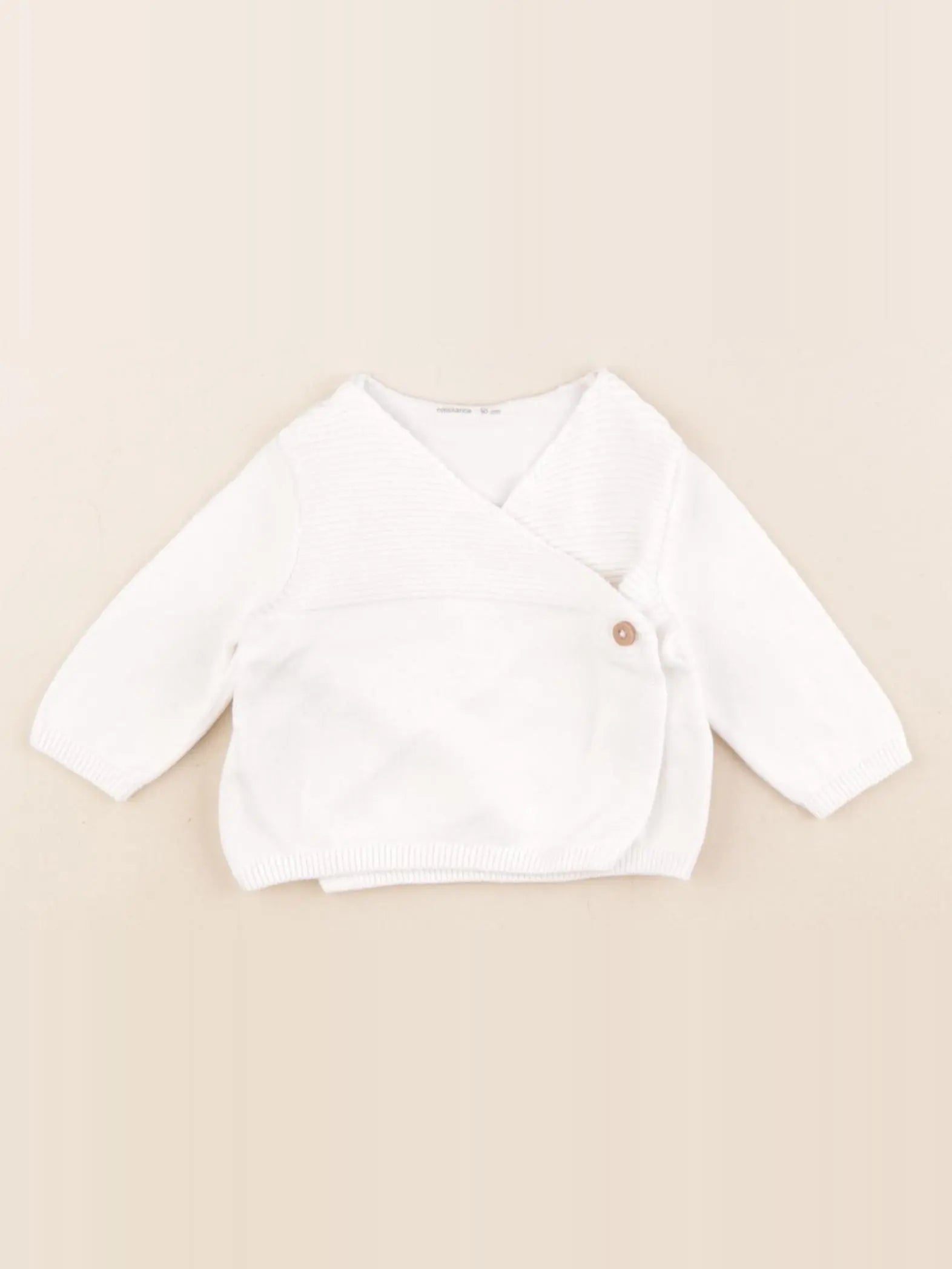Vertbaudet - pull blanc - 0 mois