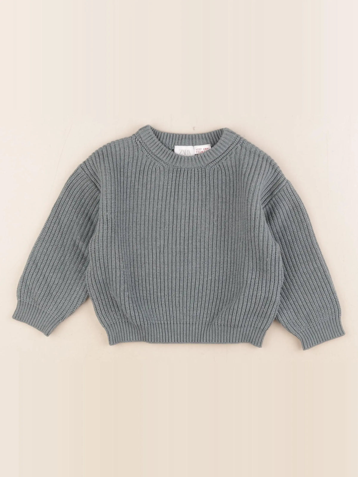 Zara - pull vert - 12/18 mois