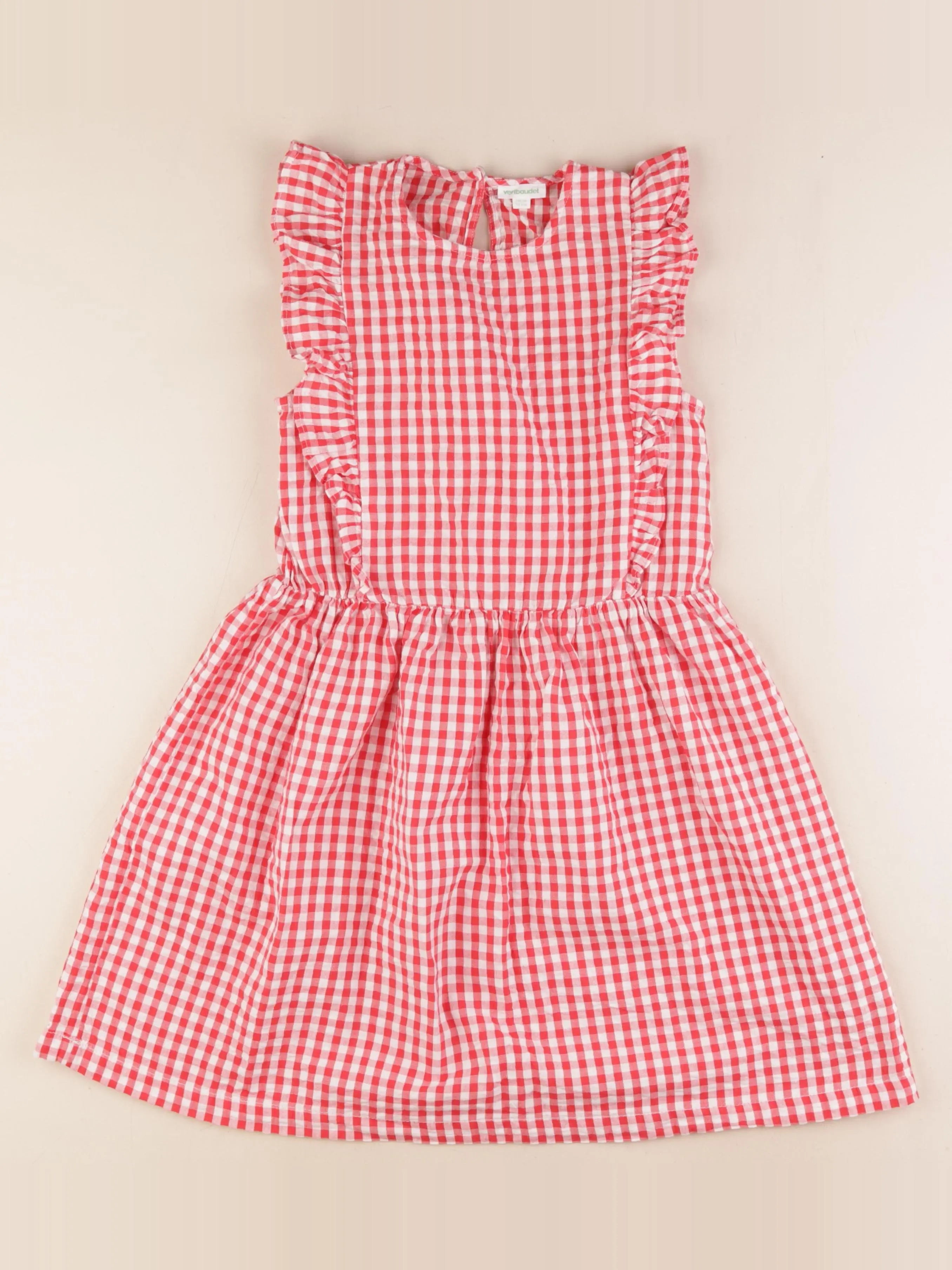 Vertbaudet - robe rouge - 10 ans