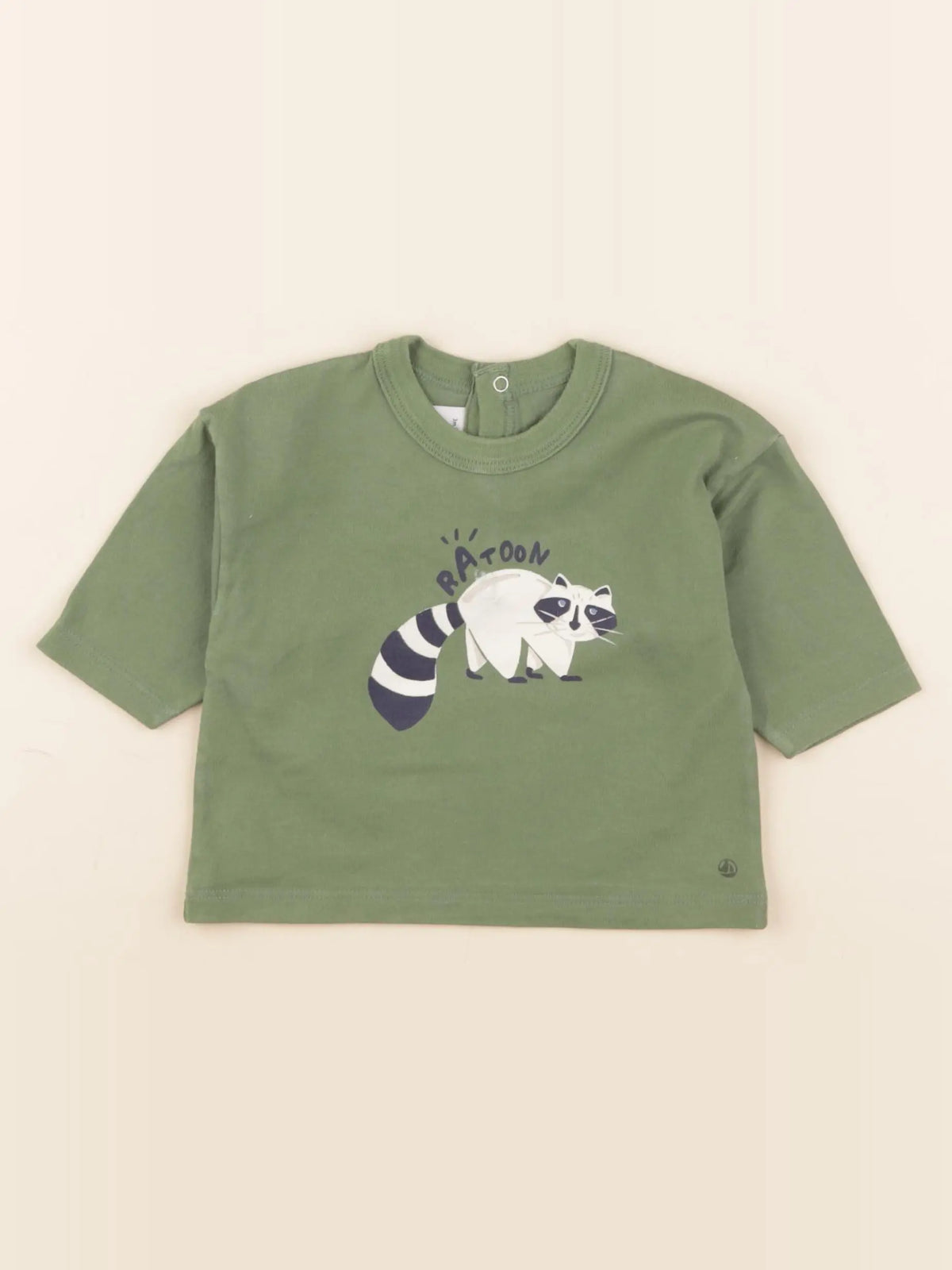 Petit Bateau - tee-shirt vert - 3 mois