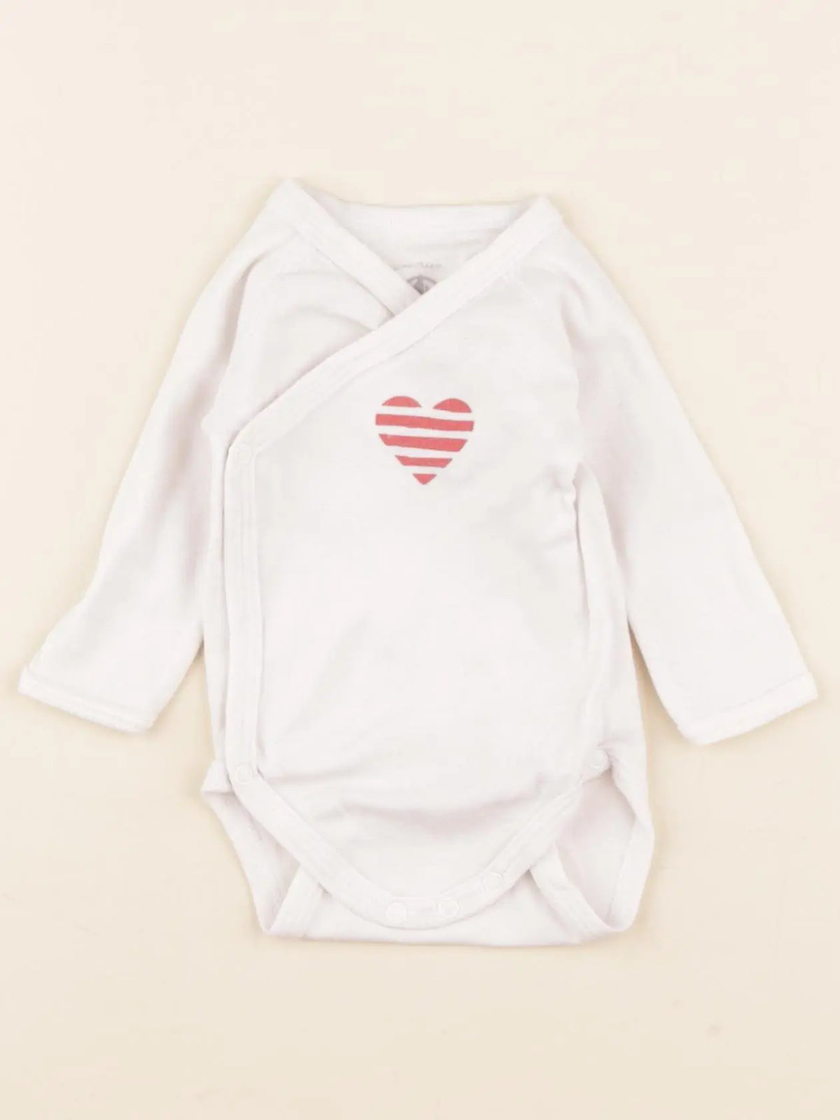 Petit Bateau - body blanc - 1 mois