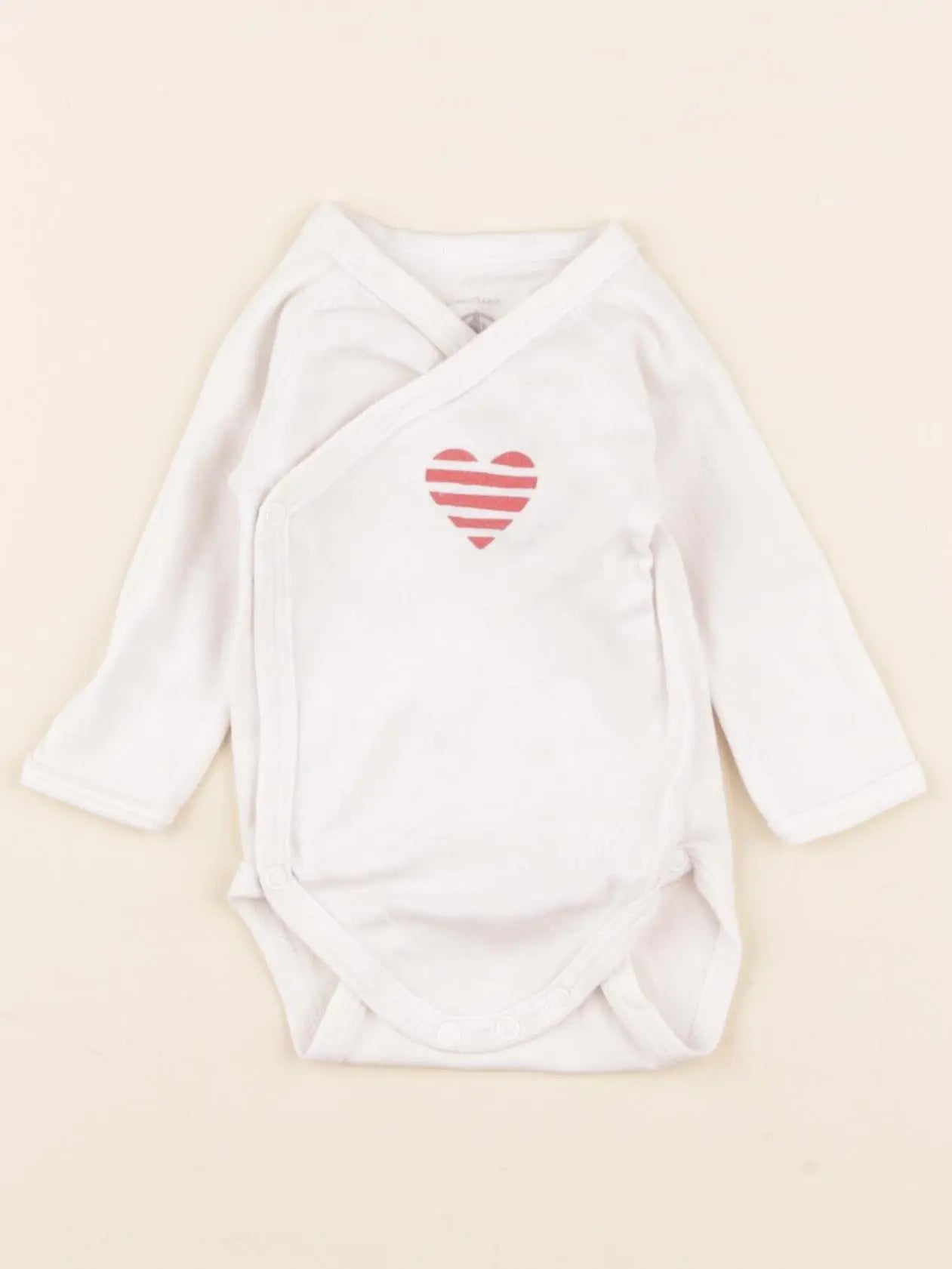 Petit Bateau - body blanc - 1 mois