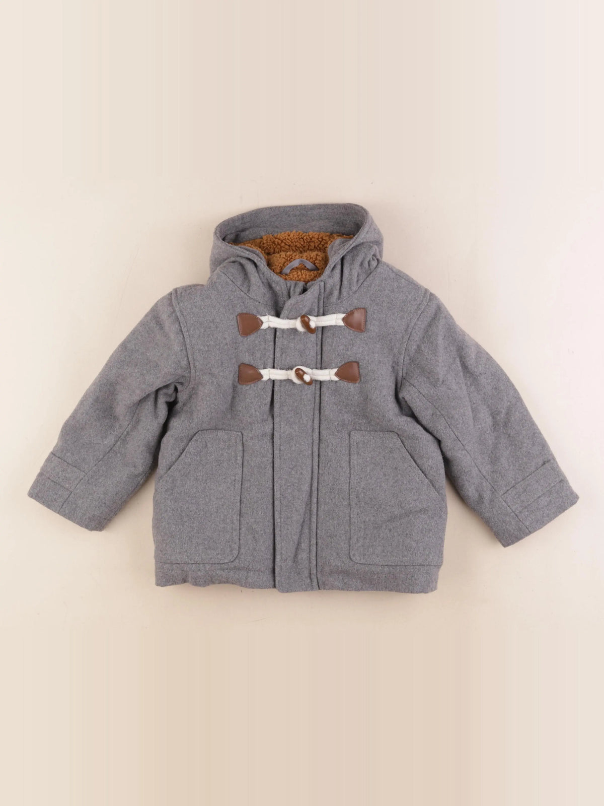 Vertbaudet - manteau gris - 3 ans