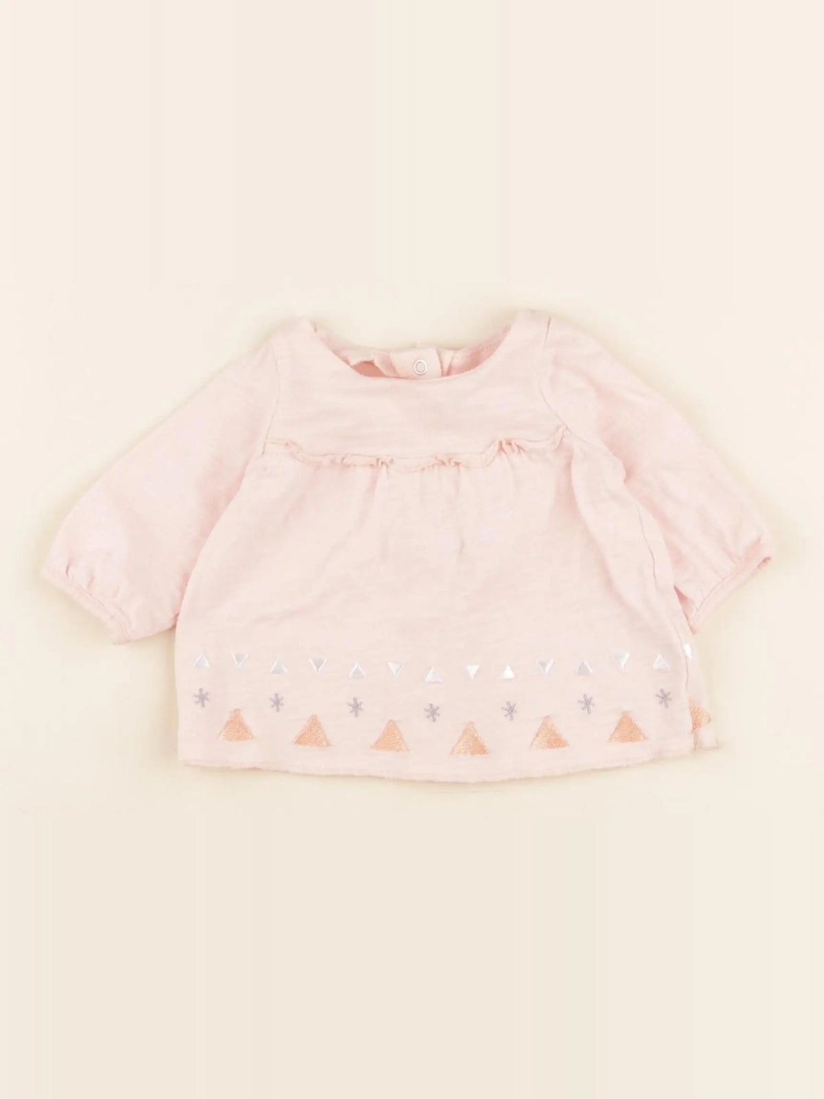 Vertbaudet - tee-shirt rose - 1 mois