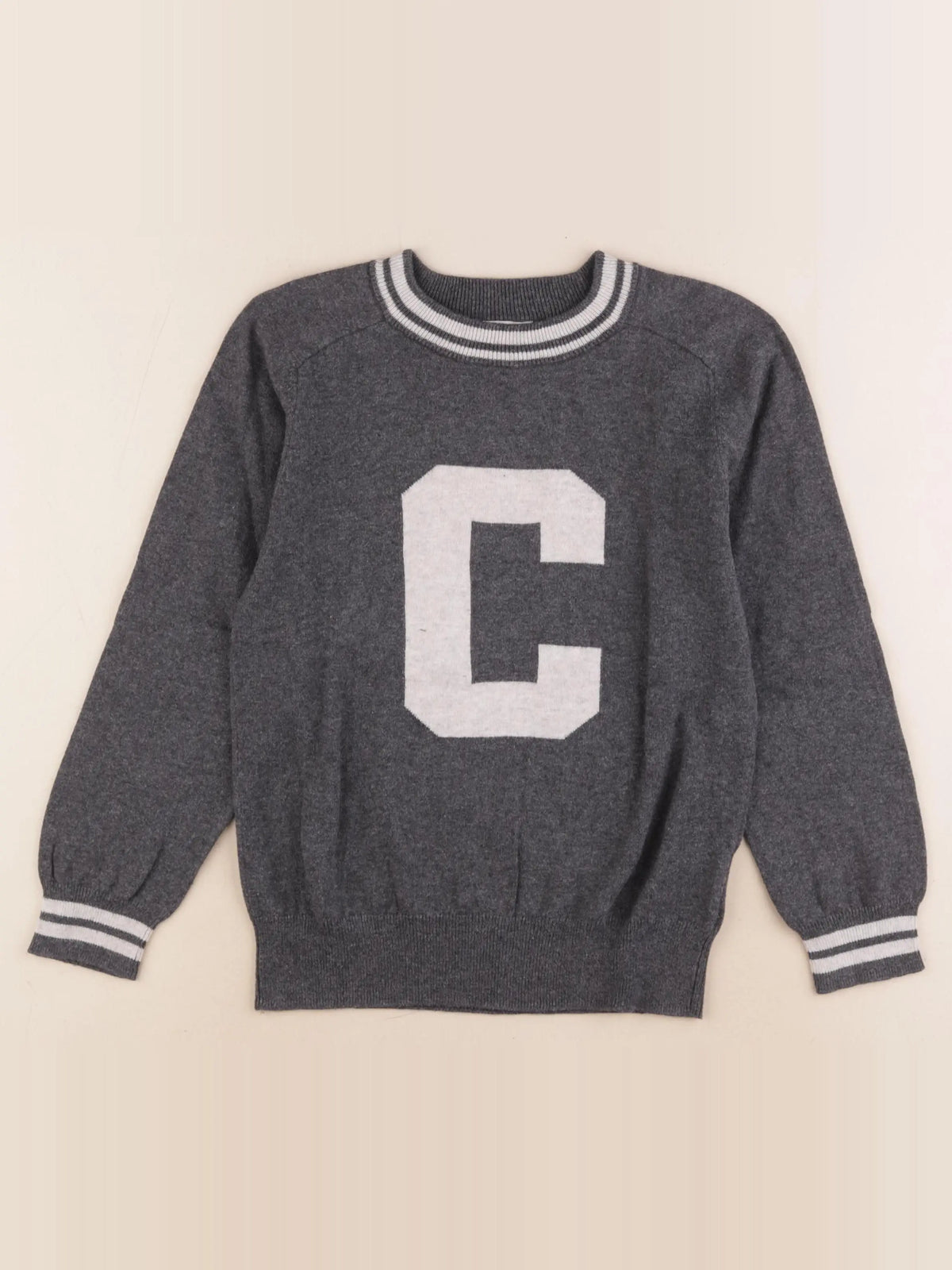 Cyrillus - pull gris - 8 ans