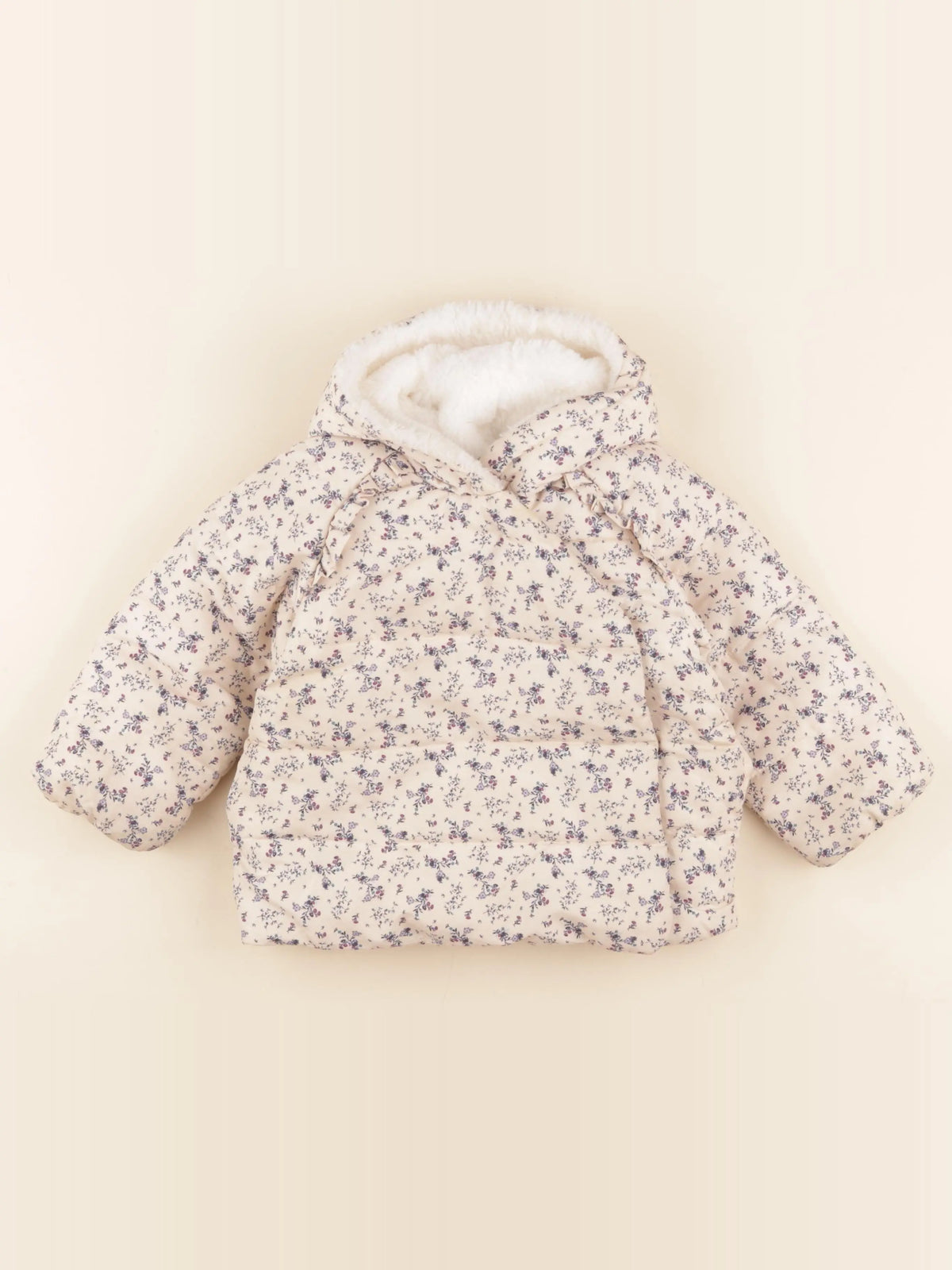 Vertbaudet - doudoune beige - 2 ans