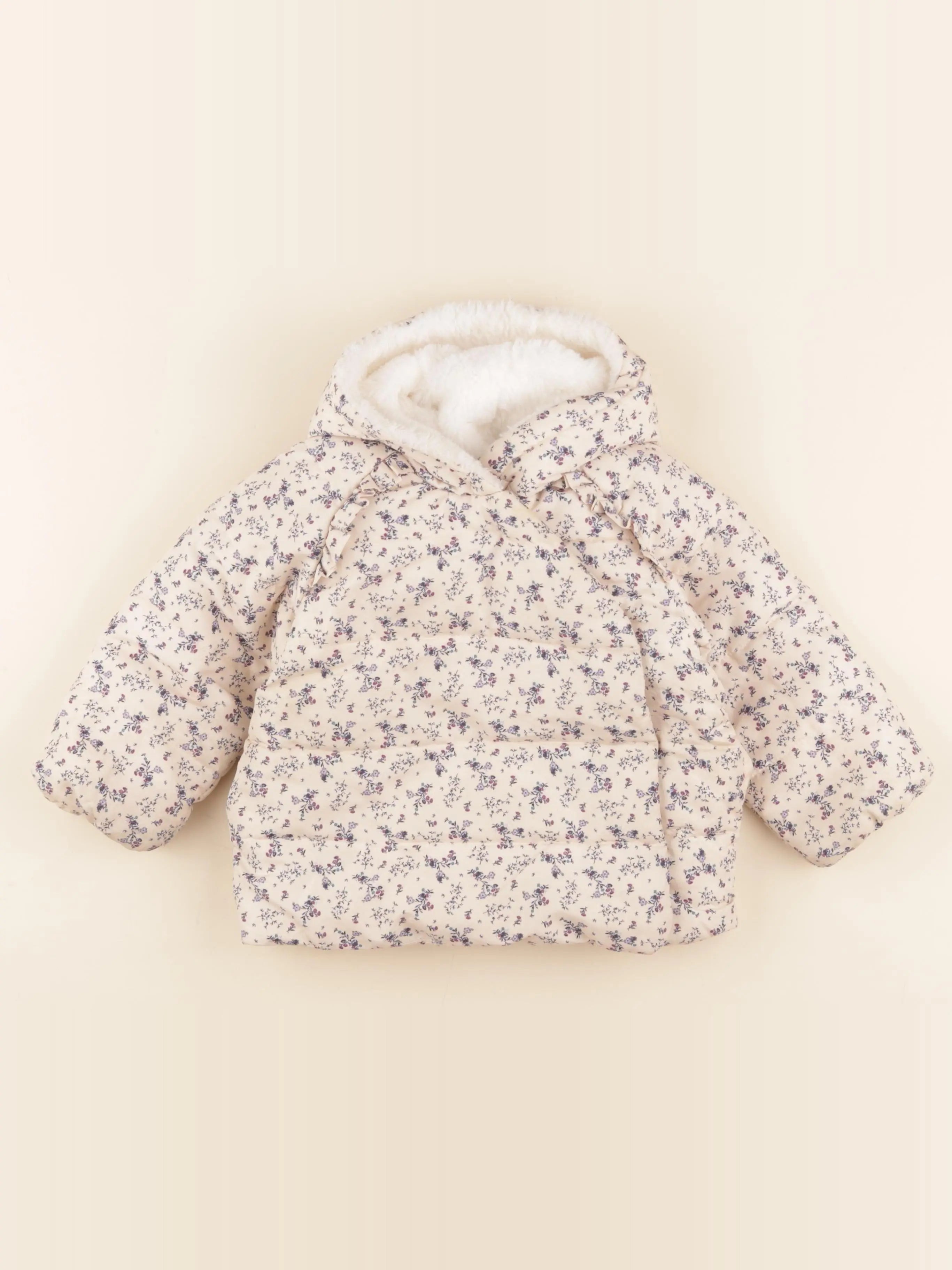 Vertbaudet - doudoune beige - 2 ans