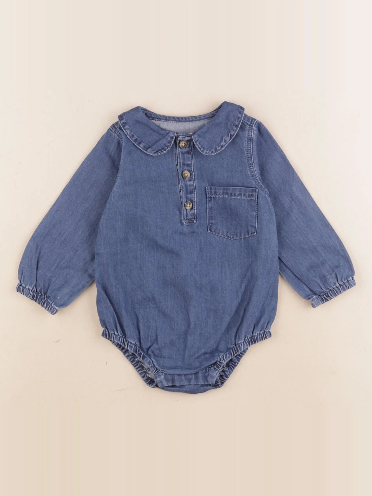 Zara - combinaison bleu - 6/9 mois