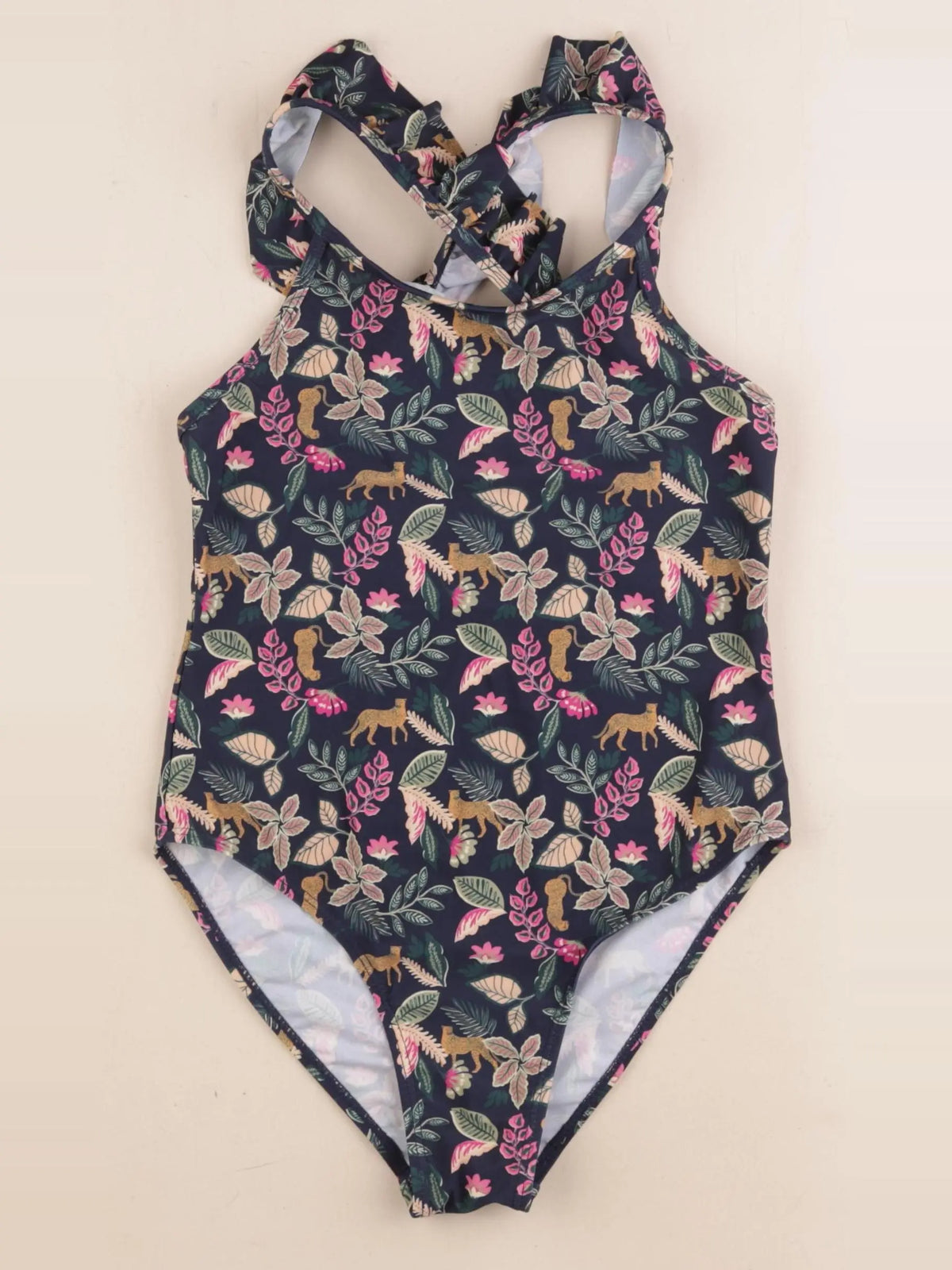 Vertbaudet - maillot de bain bleu - 10 ans
