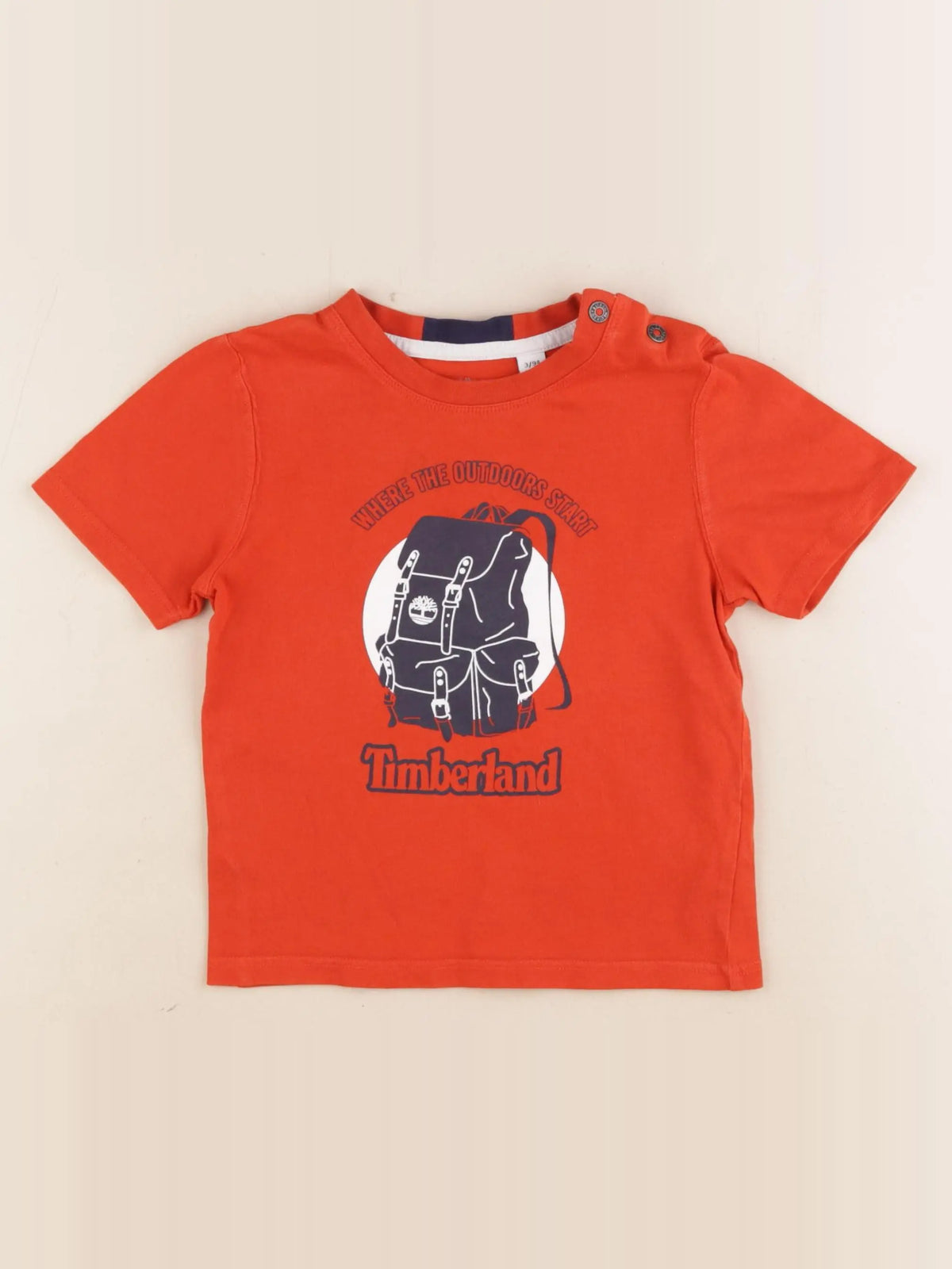 Timberland - tee-shirt rouge - 3 ans
