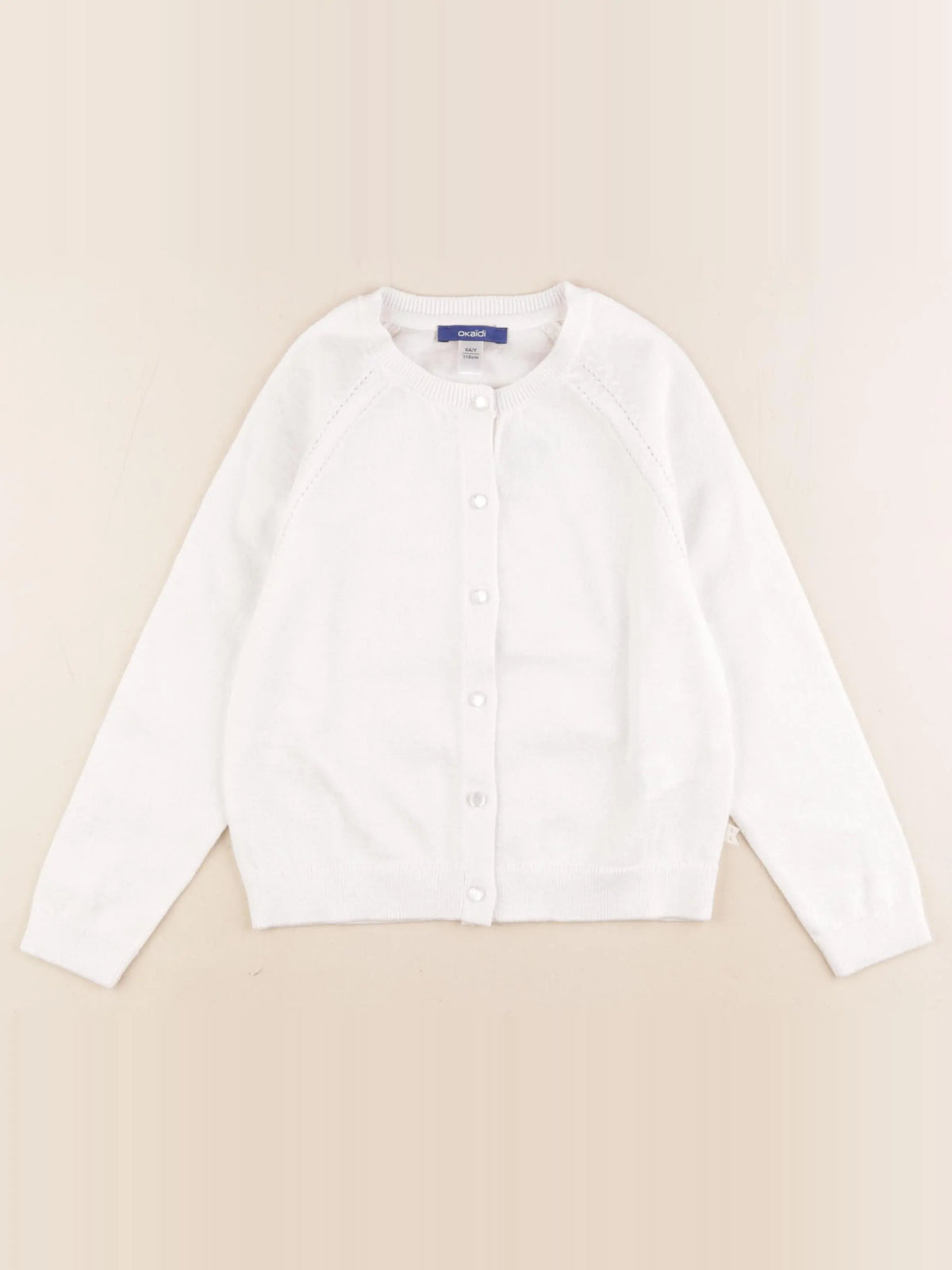 Okaidi - gilet blanc - 6 ans