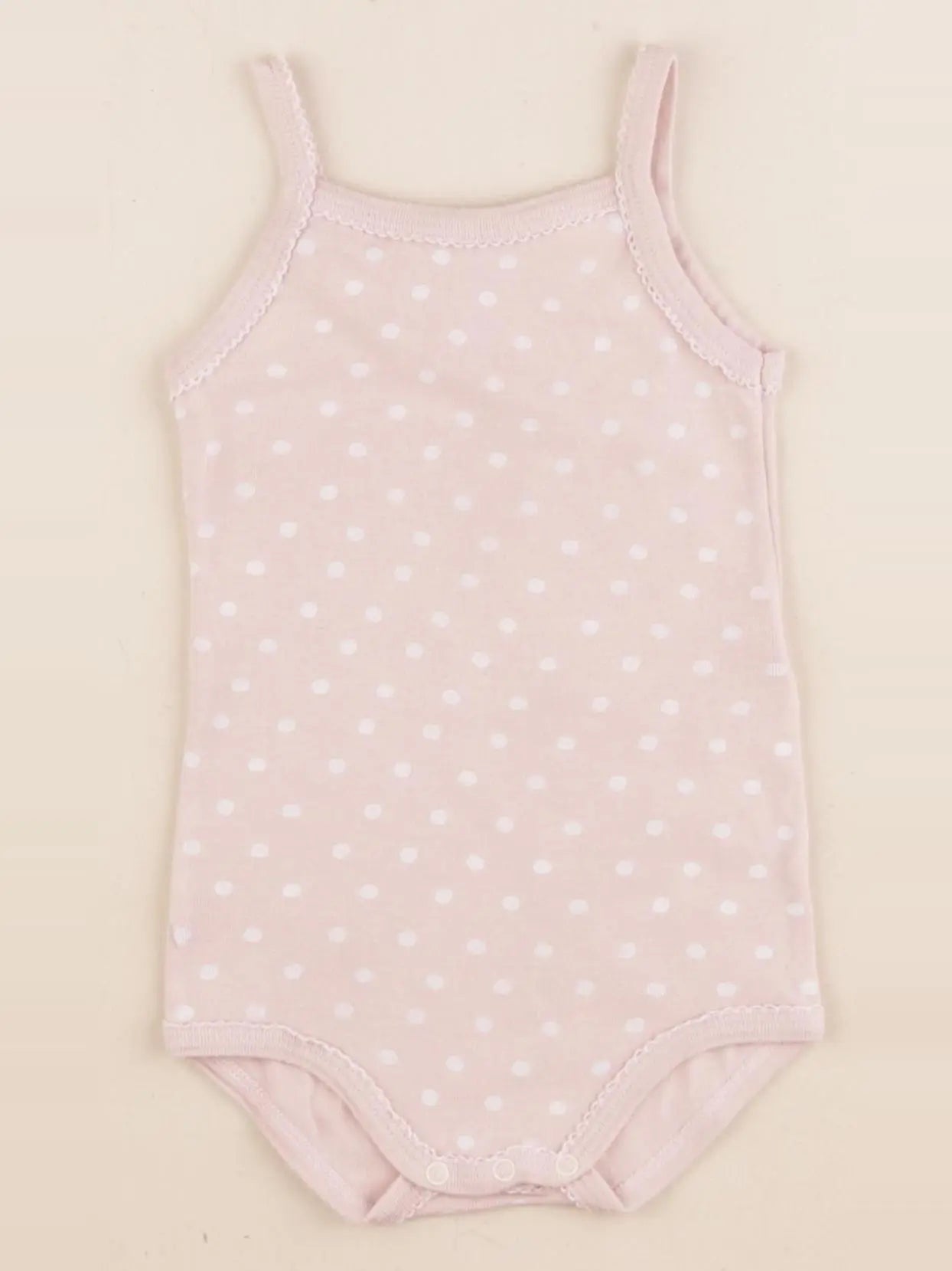 Petit Bateau - body rose - 12 mois