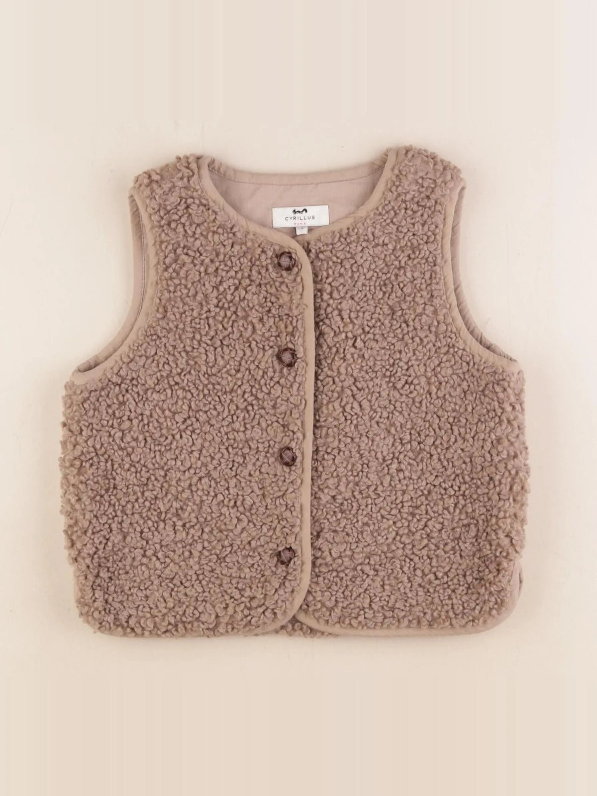 Cyrillus - gilet marron - 4 ans