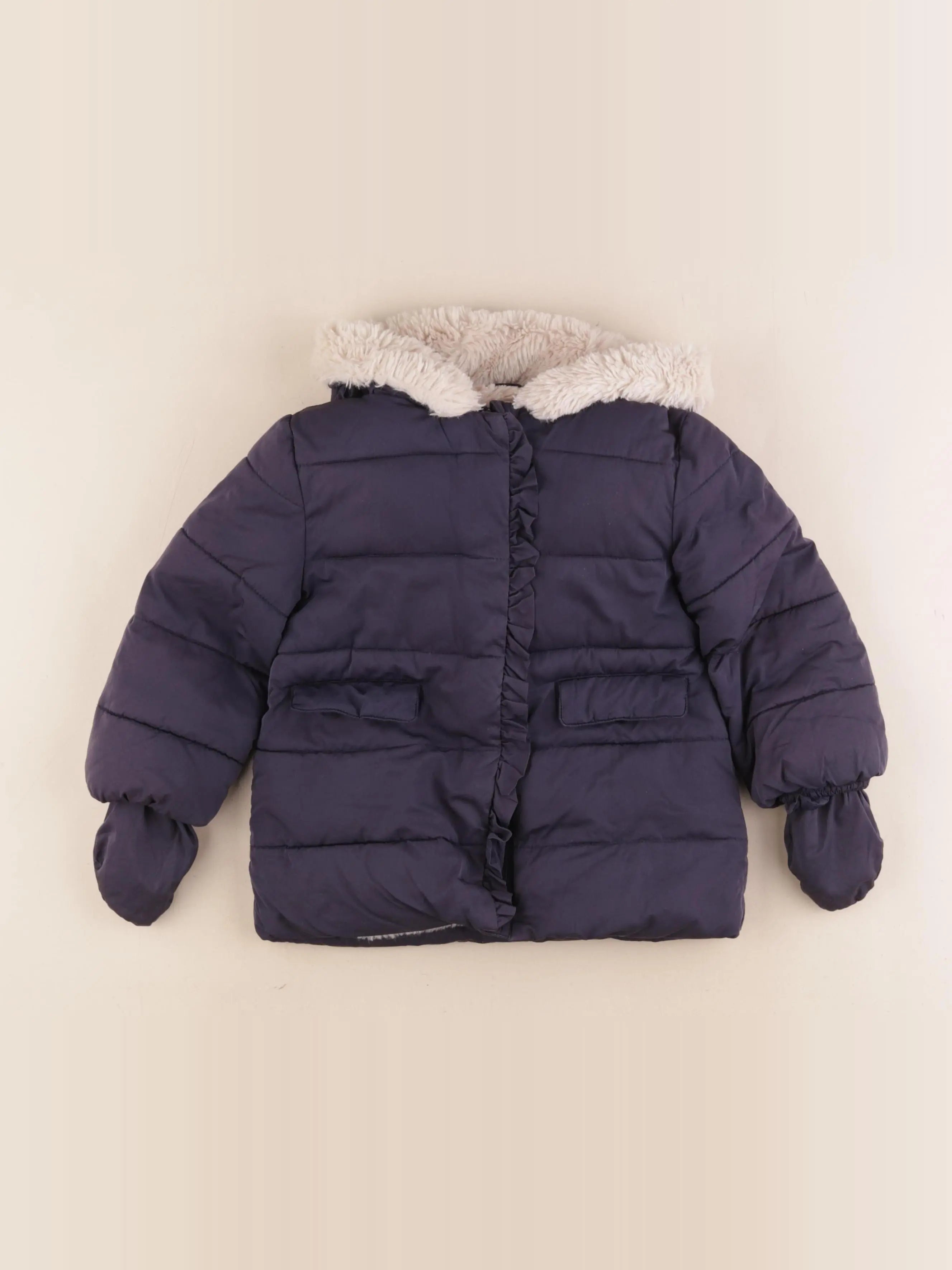 Cyrillus - manteau bleu - 24 mois