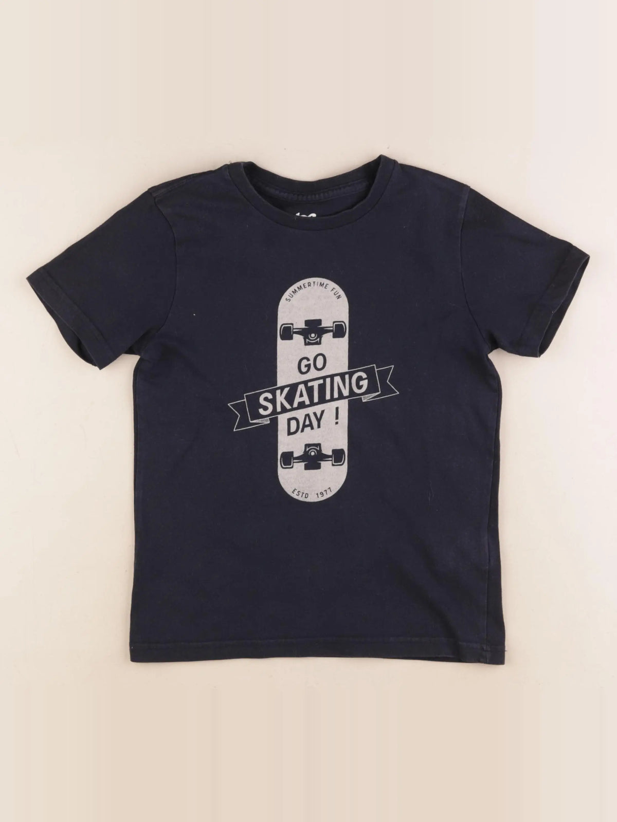 Cyrillus - tee-shirt bleu - 8 ans